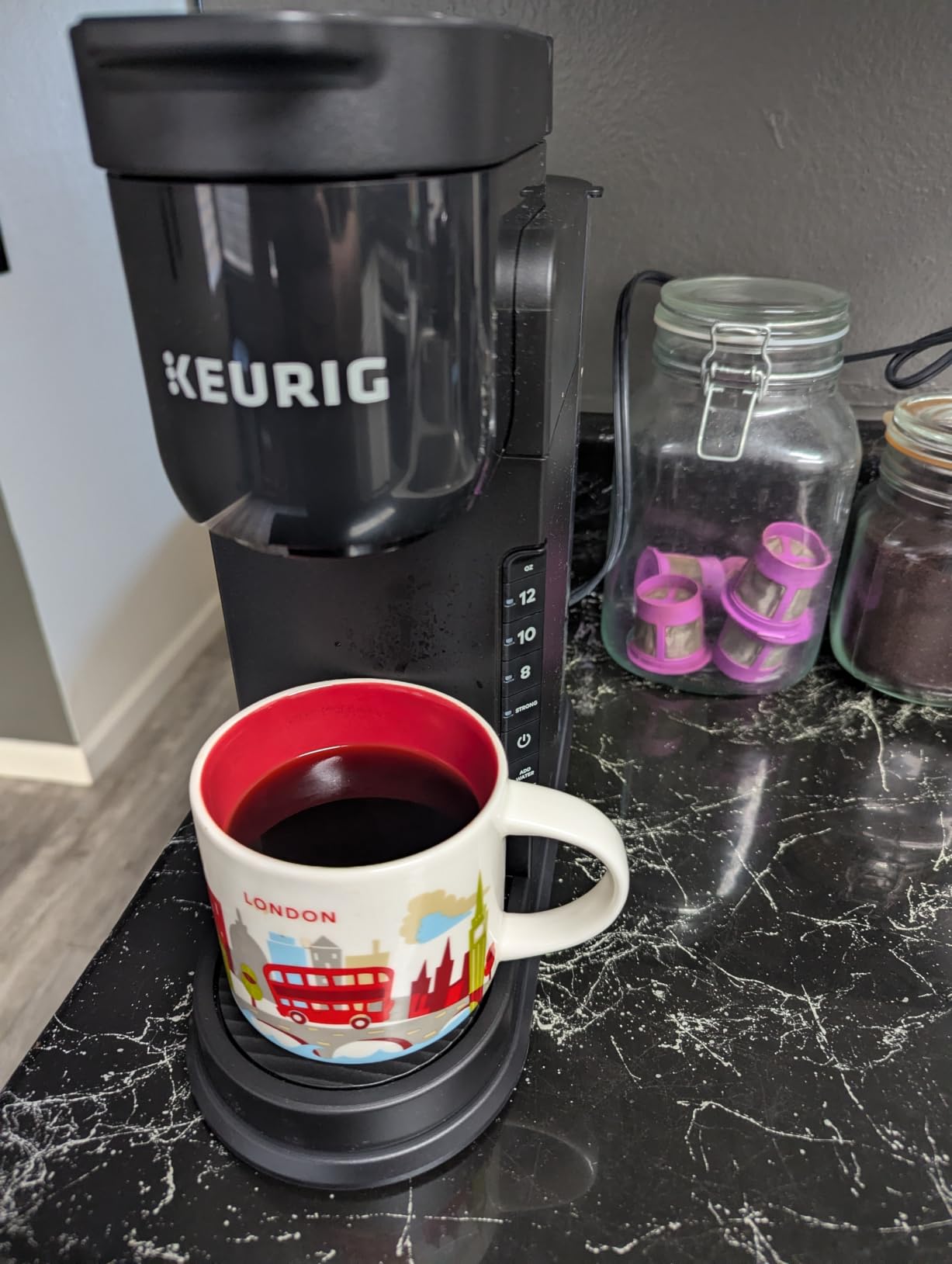 Keurig K-Express Single Serve K-Cup Pod Coffee Maker, 3 Brew Sizes, Strong Button Feature, 42oz Removable Reservoir, Black customer photo 2