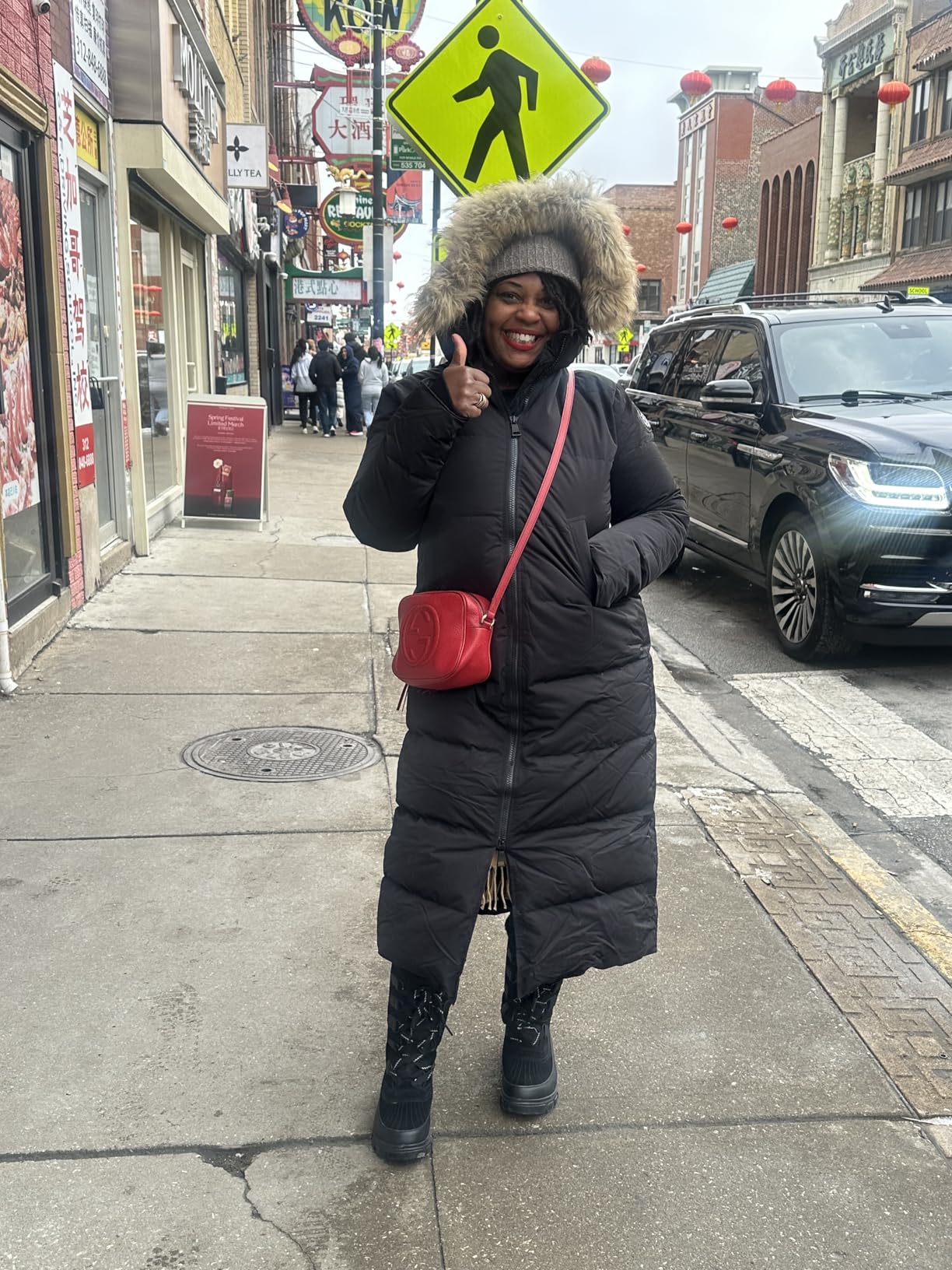 Fitouch Women's Waukee Long Down Coat Parka Jacket | 750+ Fill Power | Full-Length customer photo 1