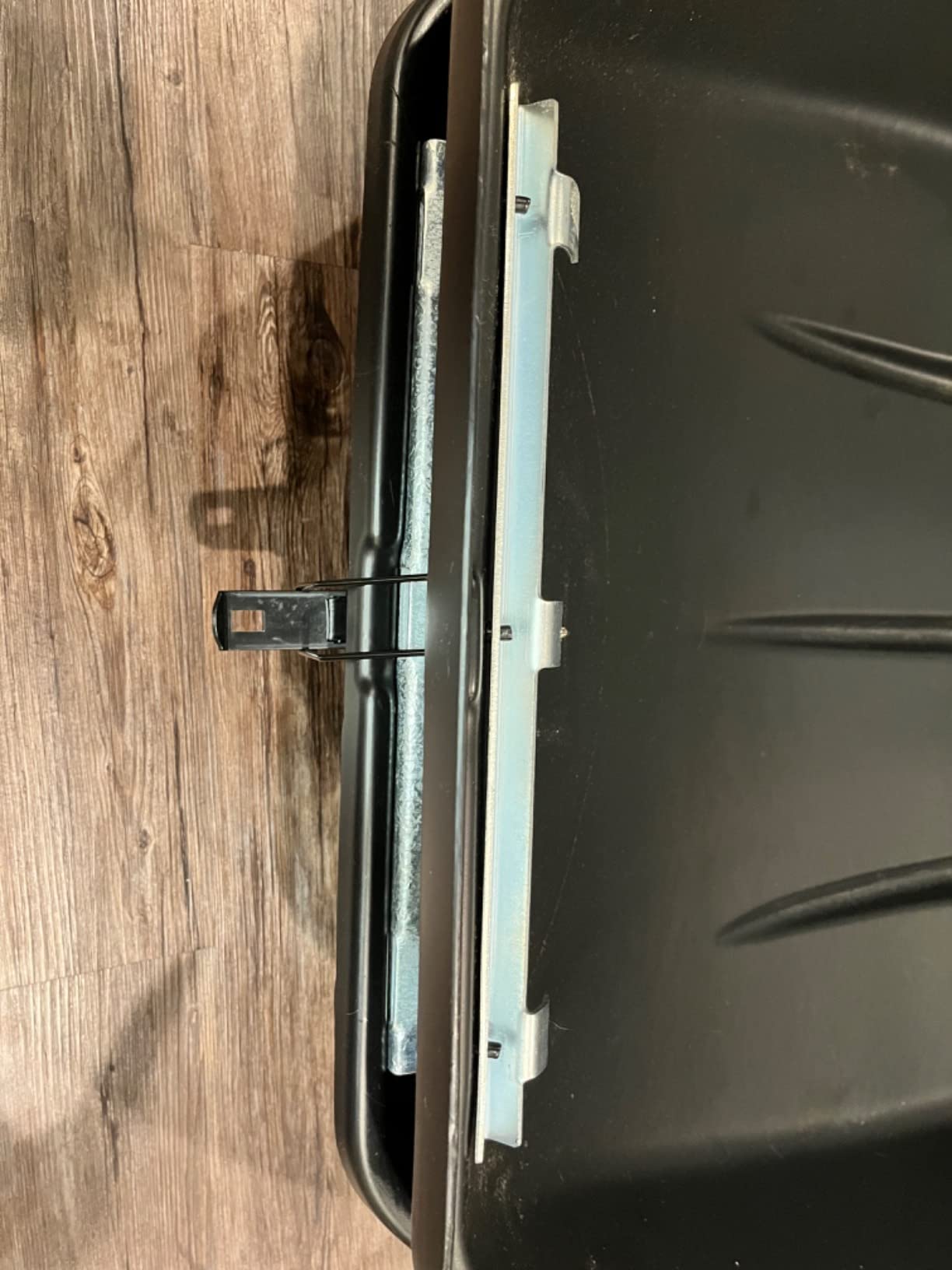 JEGS Rooftop Cargo Carrier for Car Storage - Large Roof Rack Cargo Carrier - Front Hinge/Rear Lock - Rear Opening Weatherproof Storage - Made in USA - 18 Cubic Ft - 110 Lb Capacity - Aero Design customer photo 2