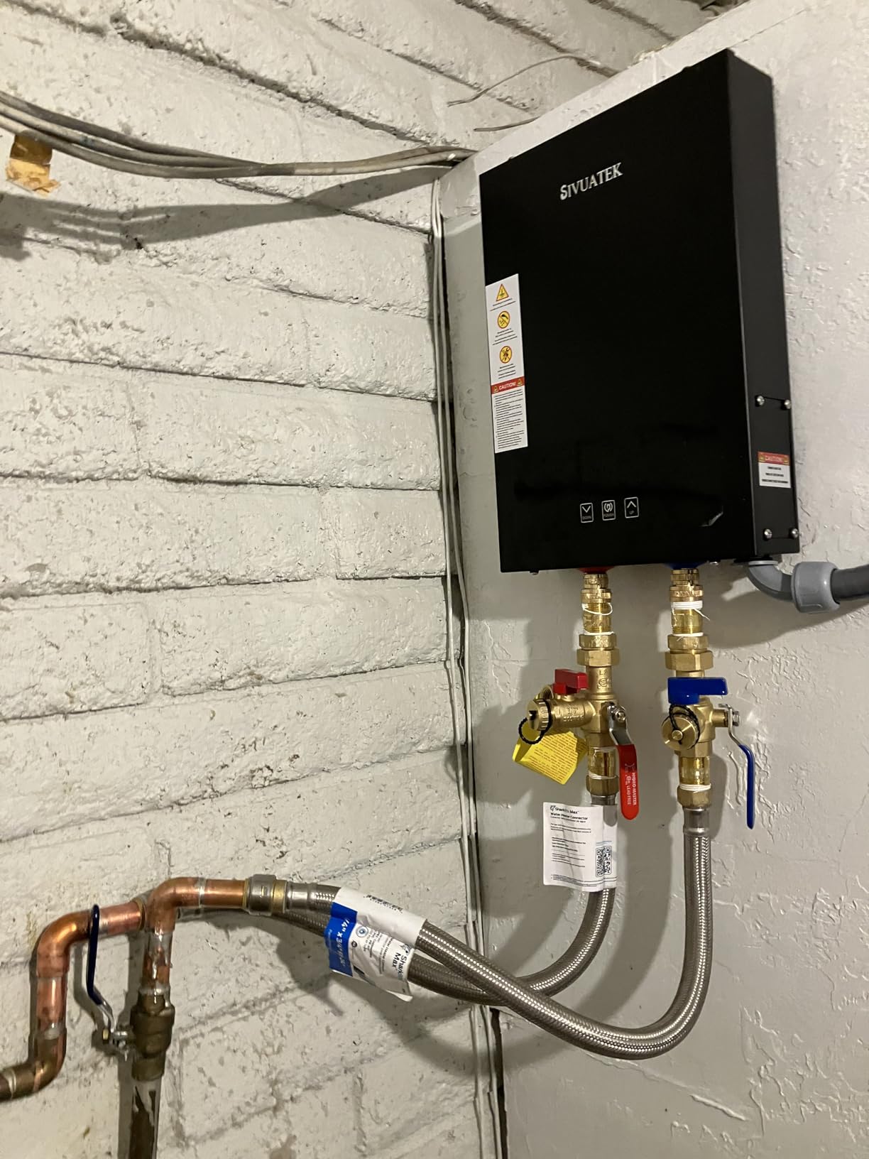 Electric Tankless Water Heater SIVUATEK 14kW, 240V - On-Demand Hot Water for Whole House - ETL Certified, Self Modulating - Compact Design for Easy Installation - for 2 Point of Use Hot Water customer photo 2