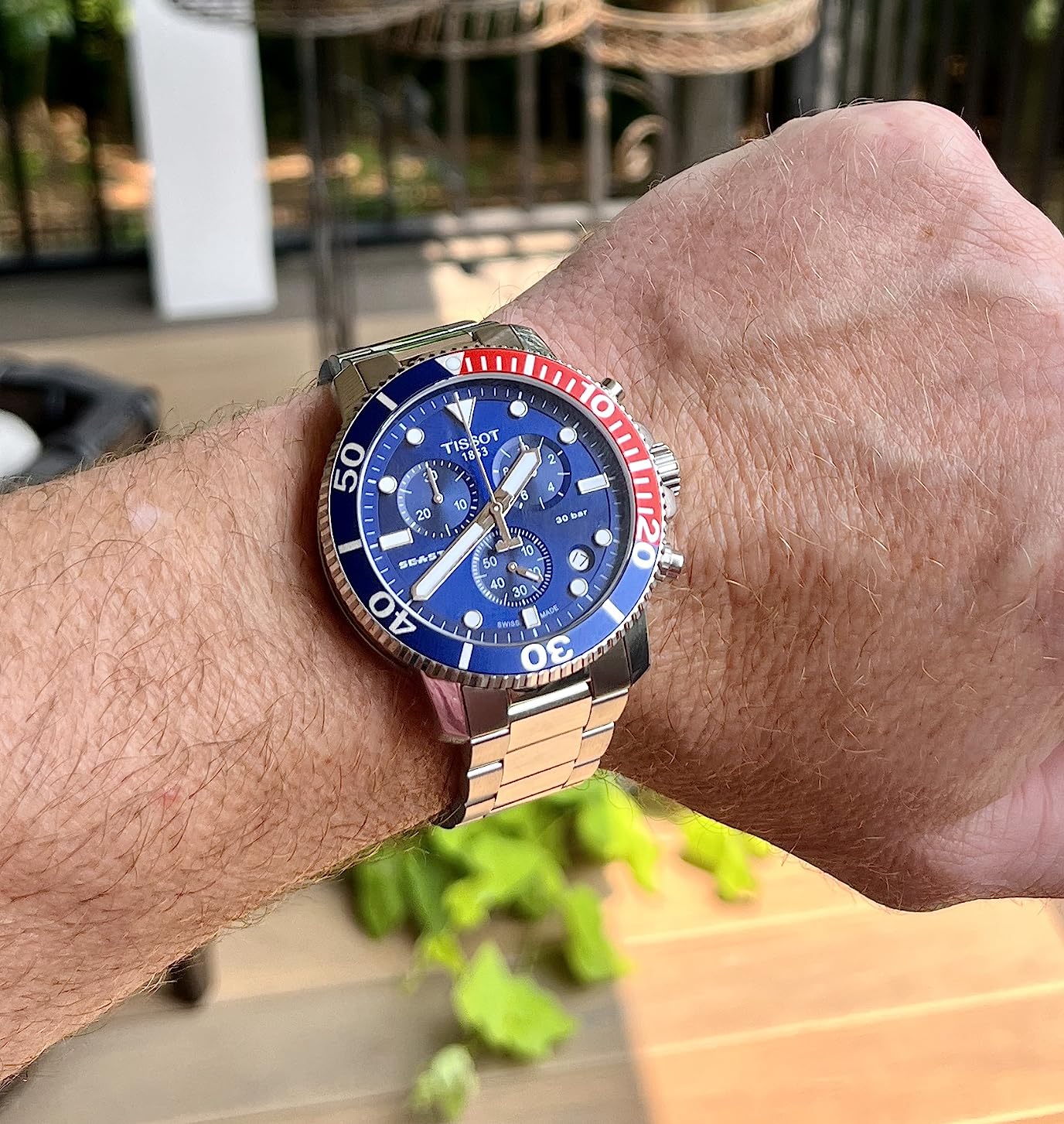 Tissot Mens Seastar 1000 Quartz Chronograph 316L Stainless Steel Case Swiss Quartz Watch (T1204171104103) customer photo 1