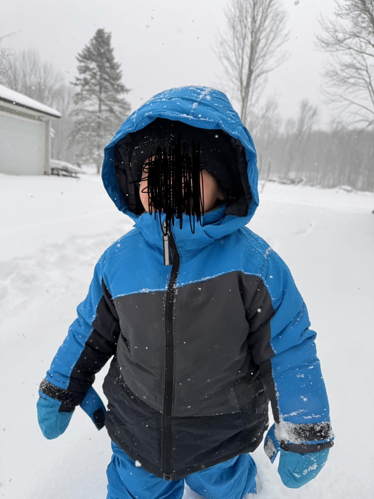 Arctic Quest Boys' Bib Snow Pants and Ski Jacket Water-Resistant Snowsuit For Kids Winter Hooded Jacket customer photo 2