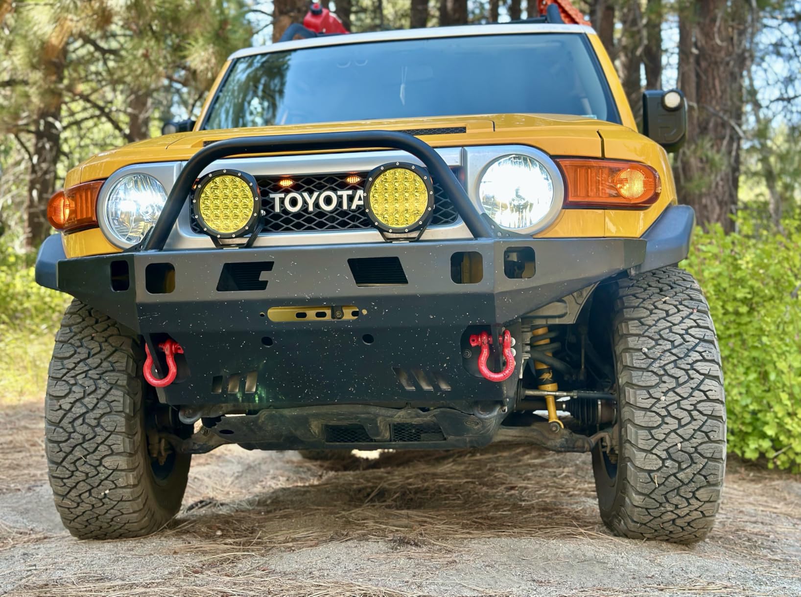 BIGLION.X 5 Inch Pair 160W Amber Round LED Offroad Lights 18800LM Amber Yellow OffRoad Lights Super Bright Amber Driving lights Fog Lights Waterproof IP68 Light Bar for Trucks Pickup 4x4 SUV ATV UTV customer photo 2