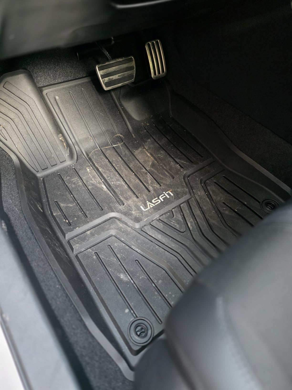 LASFIT Floor Mats for Honda Civic 2022-2026 Sedan Hatchback Si (Include Sport), with & w/o USB Port | for Acura Integra 2023-2026, All Weather Car Floor Liners, 1st & 2nd Row, Black customer photo 1
