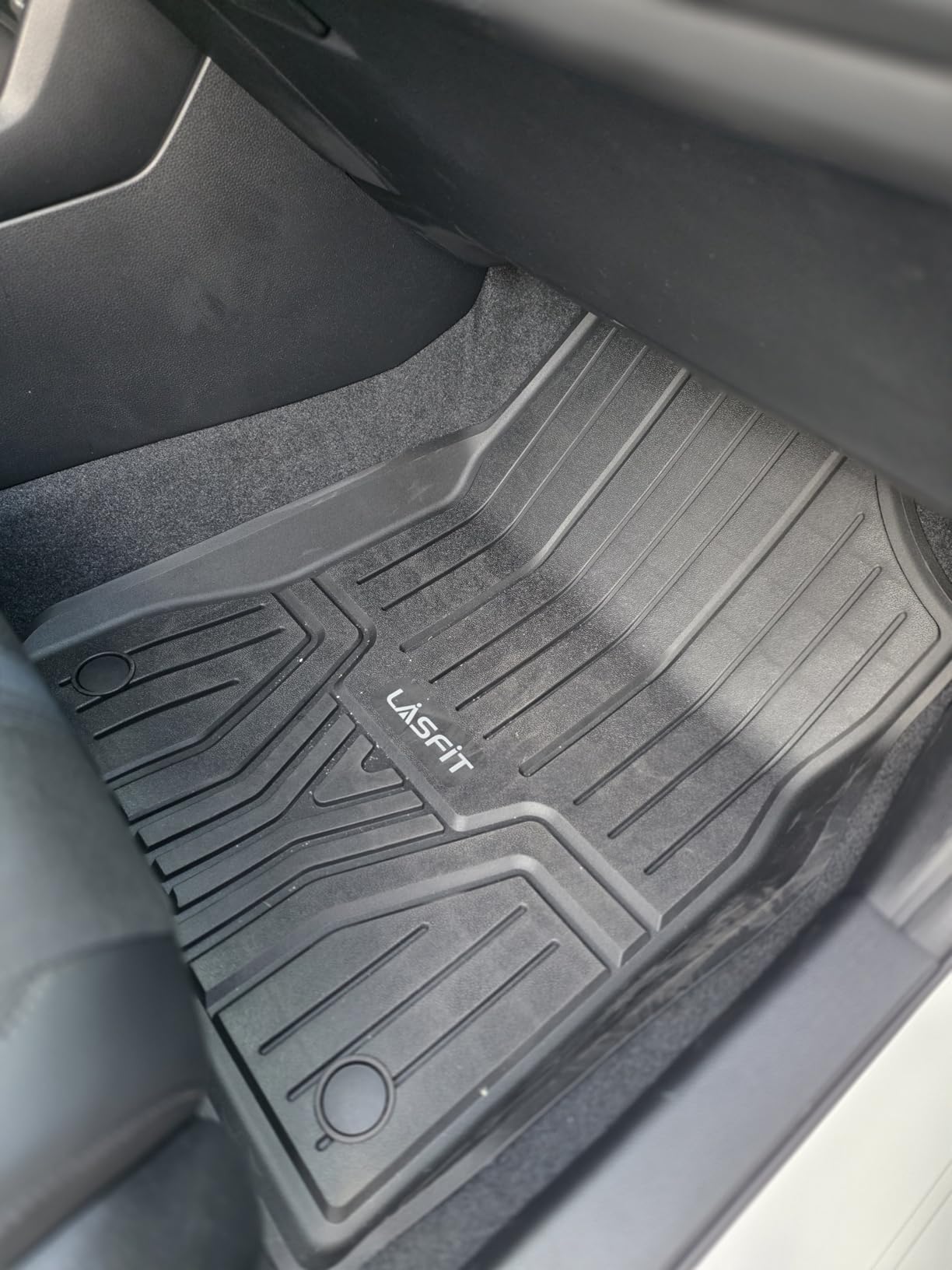 LASFIT Floor Mats for Honda Civic 2022-2026 Sedan Hatchback Si (Include Sport), with & w/o USB Port | for Acura Integra 2023-2026, All Weather Car Floor Liners, 1st & 2nd Row, Black customer photo 2