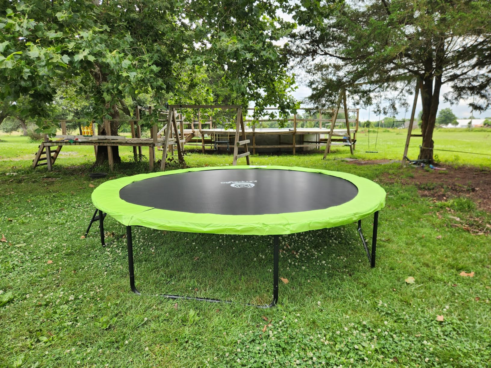 JUMPZYLLA Outdoor Trampoline with Net for Kids 10FT 12FT 14FT 15FT 16FT customer photo 1