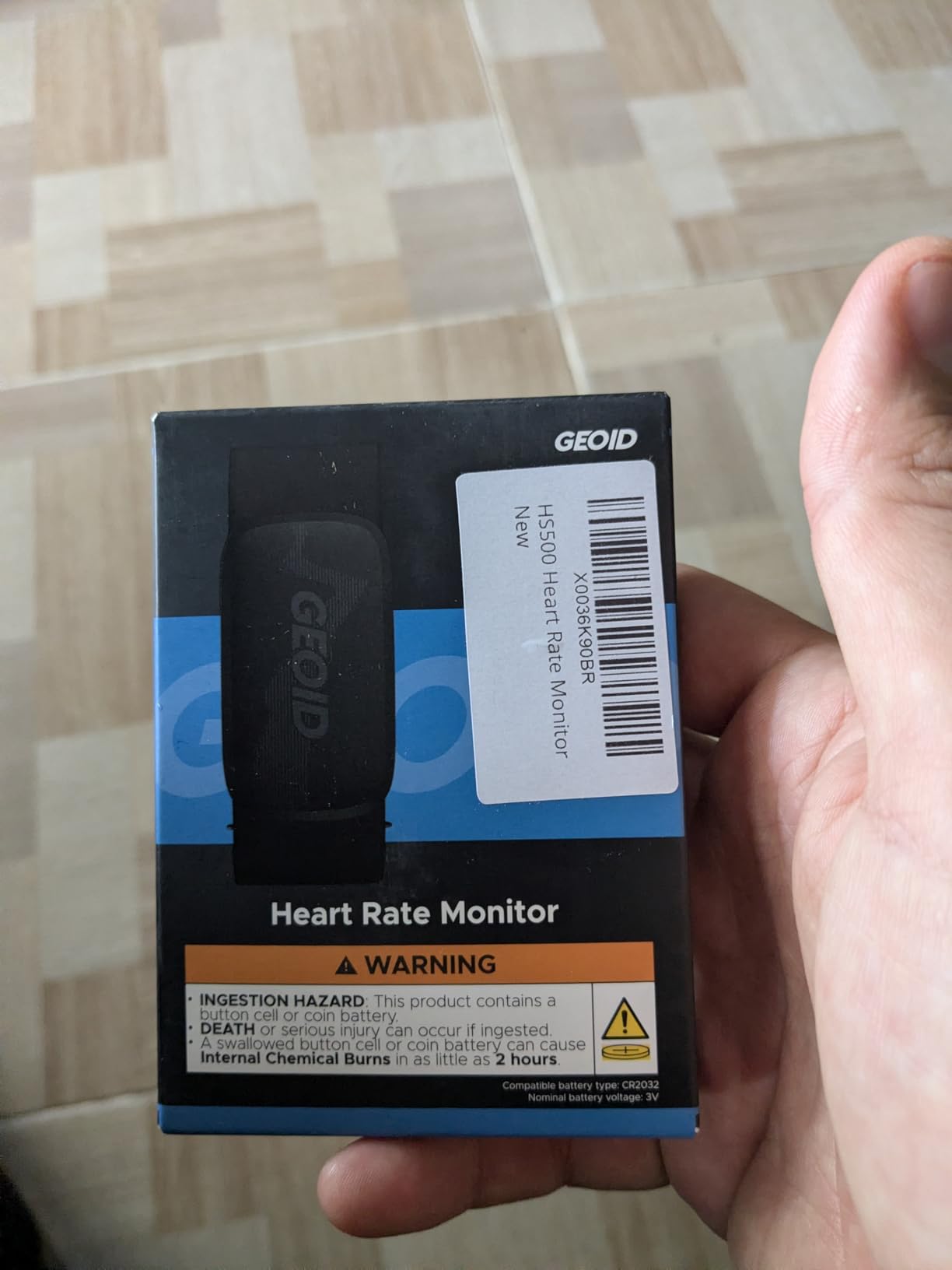 GEOID HS500 Heart Rate Monitor Chest Strap, ANT+/Bluetooth, 800h Battery, IP67 Waterproof customer photo 2