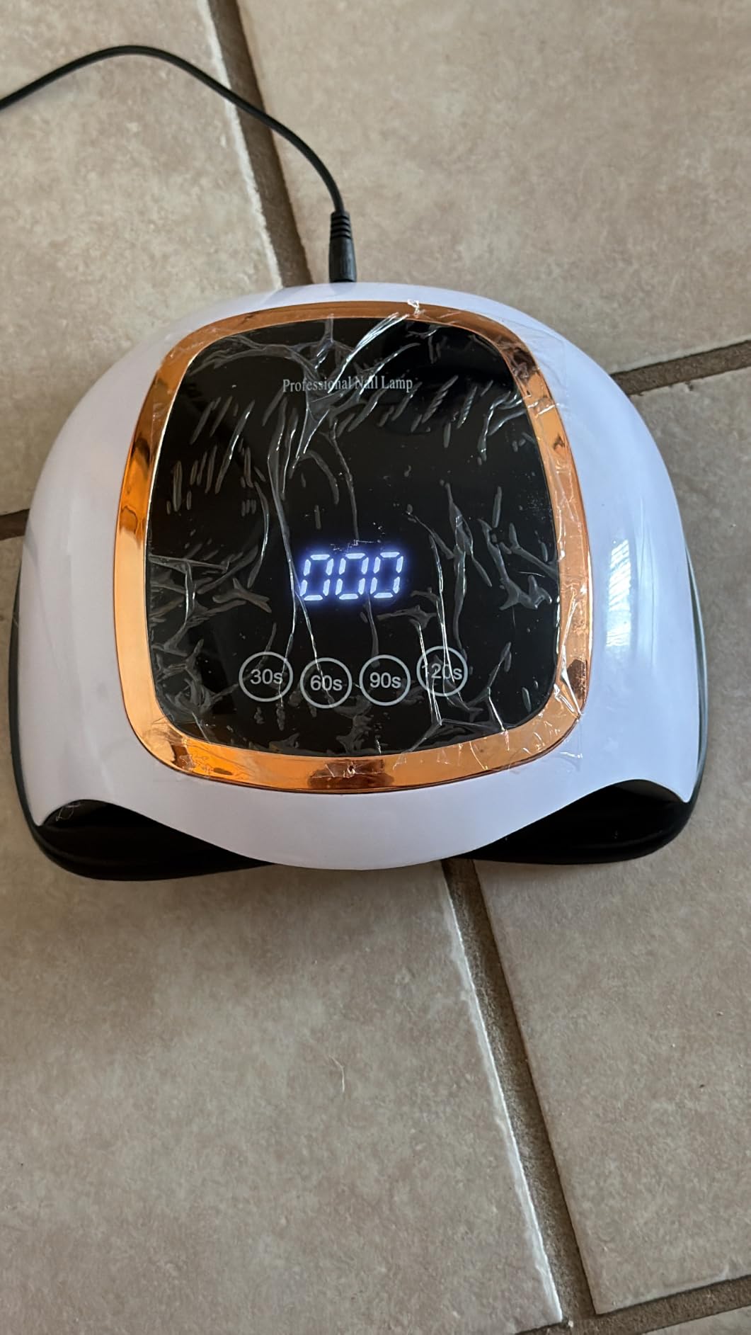 Gugusure UV LED Nail Lamp, Upgrade 180W Nail Dryer for Gel Polish with LCD Display, Auto Sensor and 4 Timer Settings, Professional Curing Lamp Light with 42 Beads for Salon and Home customer photo 1