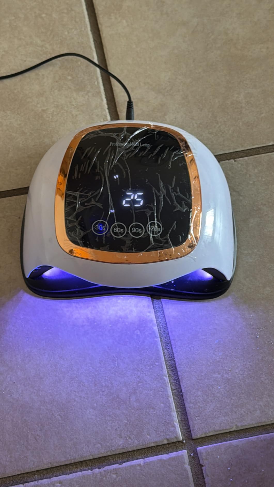 Gugusure UV LED Nail Lamp, Upgrade 180W Nail Dryer for Gel Polish with LCD Display, Auto Sensor and 4 Timer Settings, Professional Curing Lamp Light with 42 Beads for Salon and Home customer photo 2