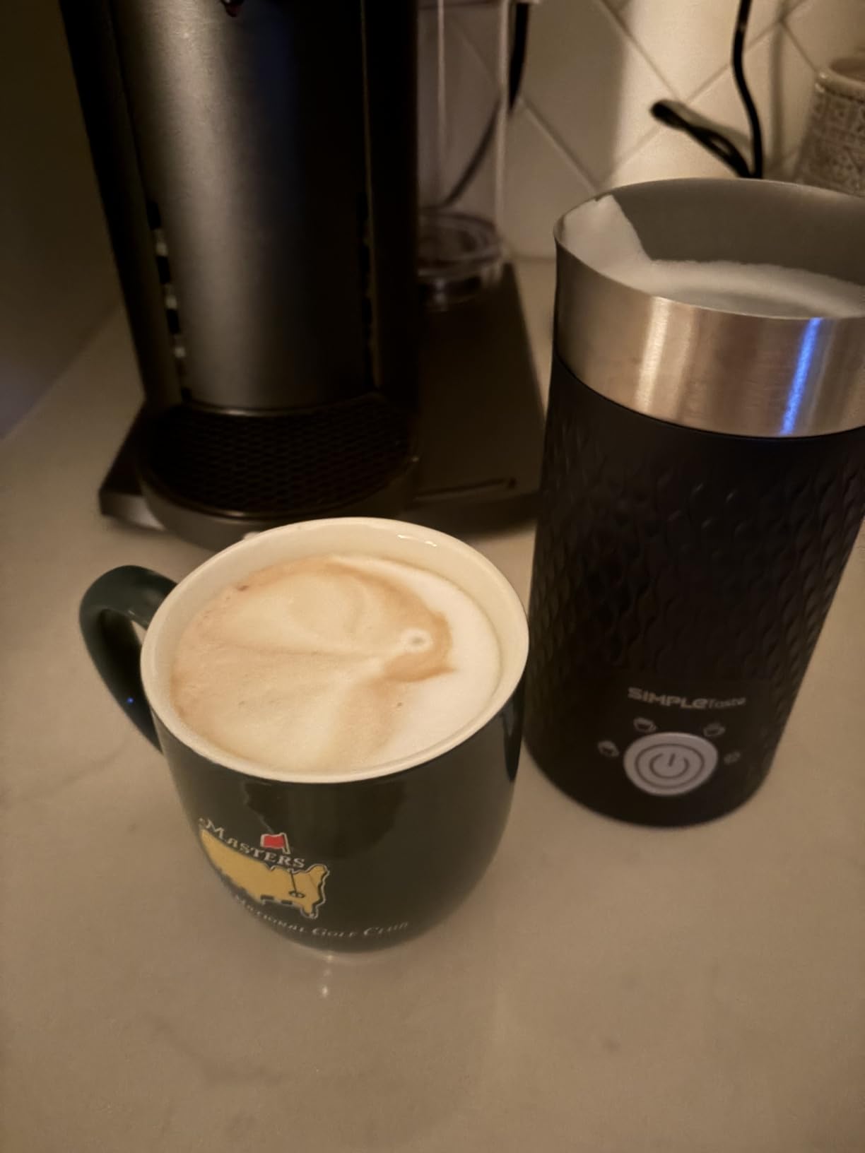 SIMPLETASTE Milk Frother, 4-in-1 Electric Milk Steamer, Automatic Warm and Cold Foam Maker customer photo 2