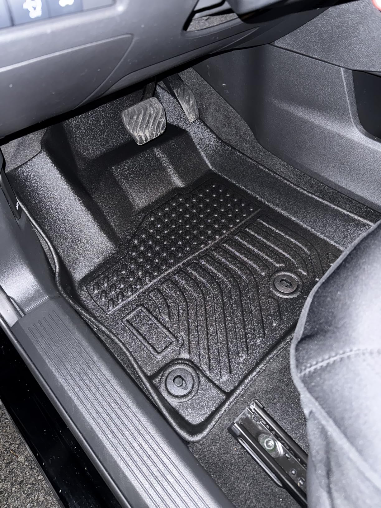 Floor Mats Custom-Fit for Nissan Rogue 2021-2026 | All-Weather Car TPE Mat Set | Front Rear Floor Liners | Automotive Interior Accessories for Protection Not for Sport Models customer photo 2