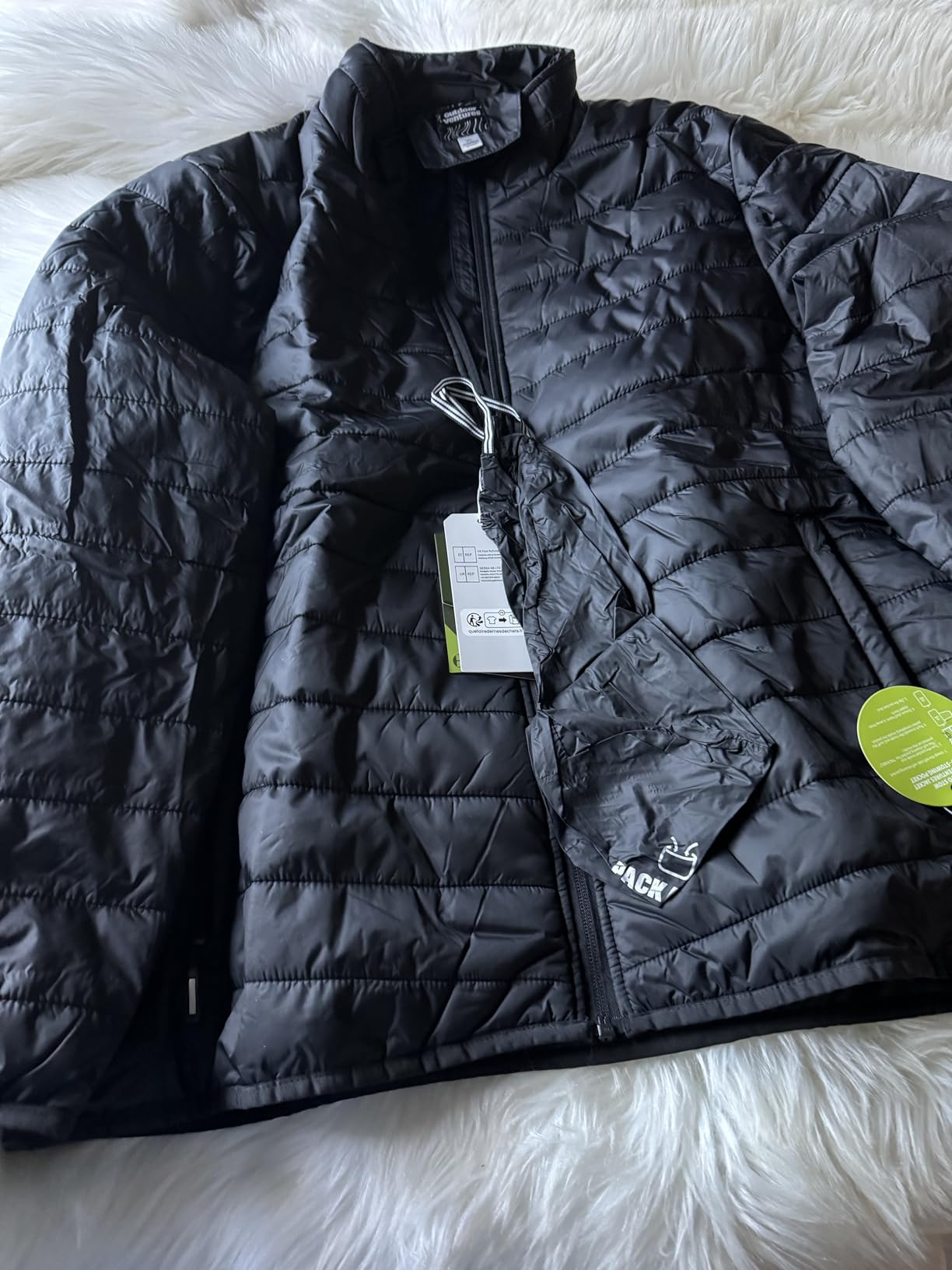 Outdoor Ventures Women's Packable Full-Zip Short Puffer Jacket Insulated Quilted Warm Lightweight Winter Coat customer photo 2