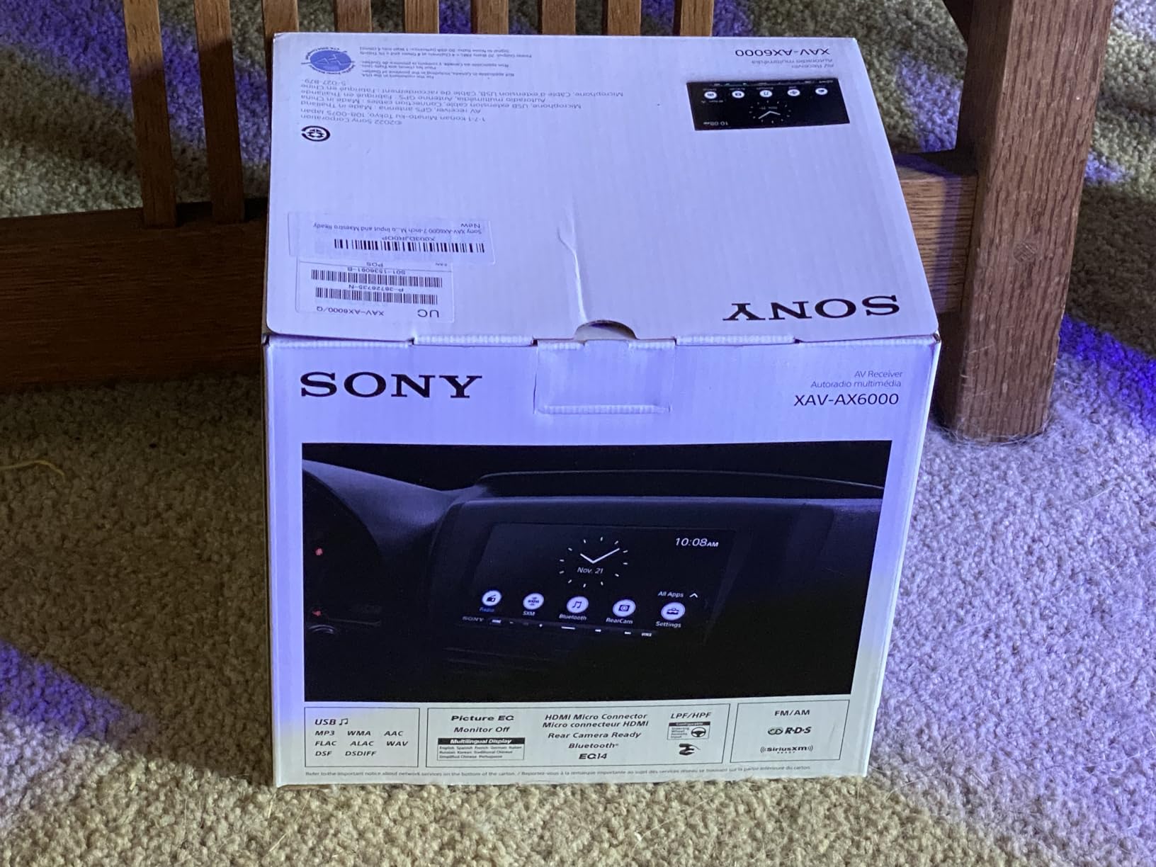 Sony XAV-AX6000 7-Inch Multimedia Receiver with Wireless Apple CarPlay/Android Auto, HDMI Video Input and Maestro Ready customer photo 1