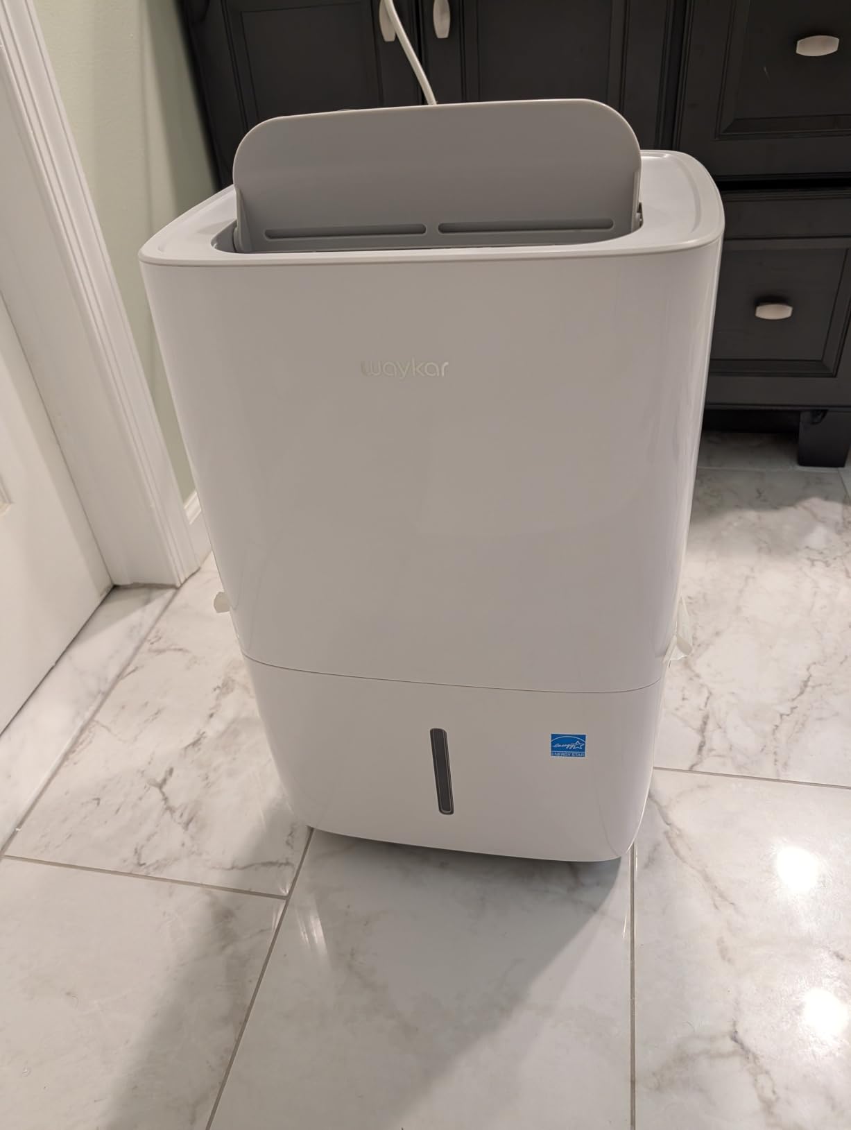 Waykar 80 Pints Energy Star Dehumidifier for Spaces up to 5,000 Sq. Ft at Home, in Basements and Large Rooms with Drain Hose and 1.14 Gallons Water Tank customer photo 2