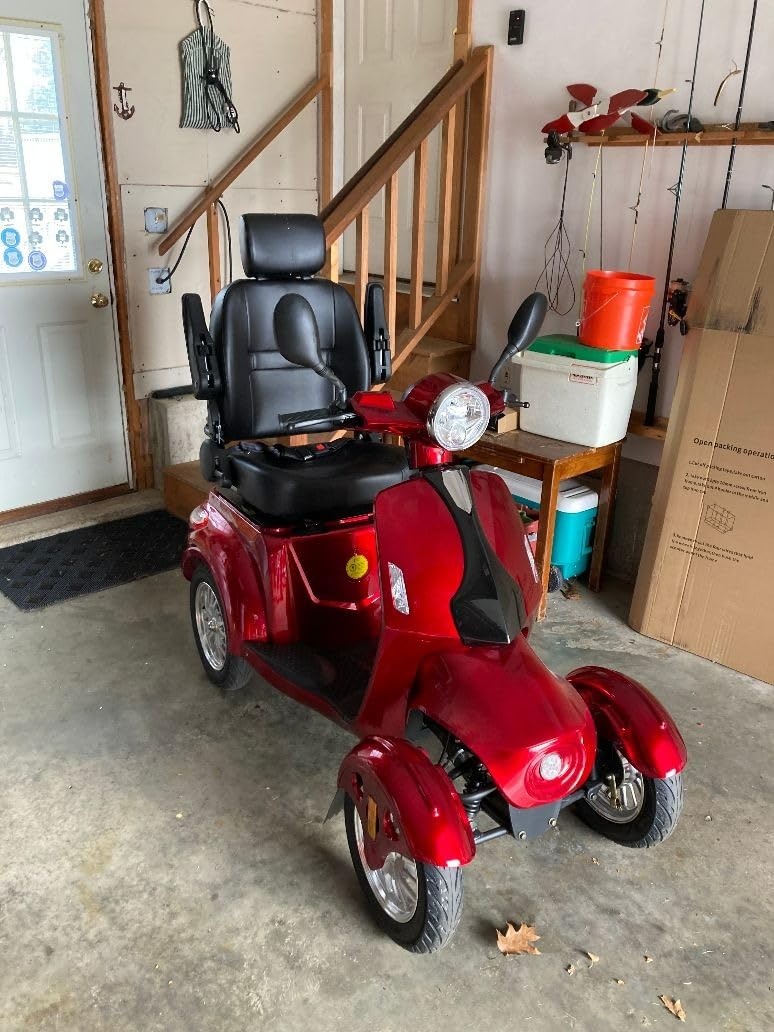 Heavy Duty 4 Wheel Mobility Scooters for Seniors & Adults 500lbs Capacity - Electric Powered Chair - 1000W All Terrain Fast Mobility Scooter for Travel w/Long Range Battery Remote Key customer photo 2