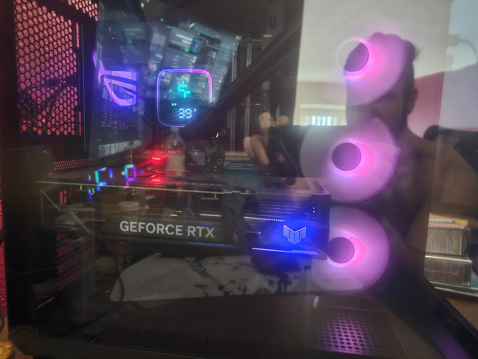 ASUS TUF Gaming TF120 ARGB Chassis Fan 3 Pack in Customizable LEDs, Advanced Fluid Dynamic Bearing, 120mm PWM Control, Anti-Vibration Pads, Double-Layer LED Array, 2 Year Warranty customer photo 2