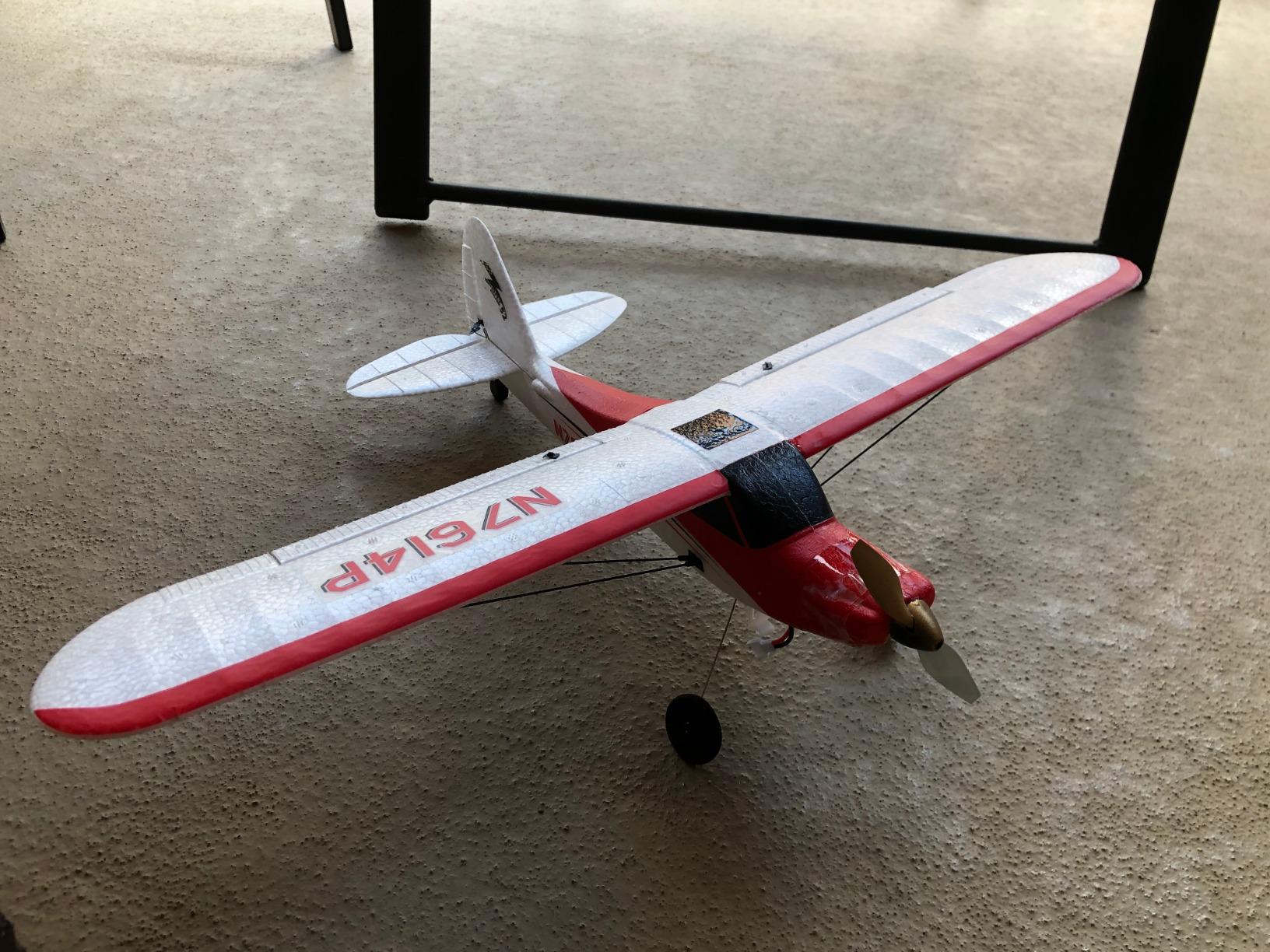 VOLANTEXRC RC Plane Trainer Sport Cub 4CH Remote Control Airplane with 6-Axis Gyro Stabilizer, RTF for Beginners (500mm, Blue) customer photo 2