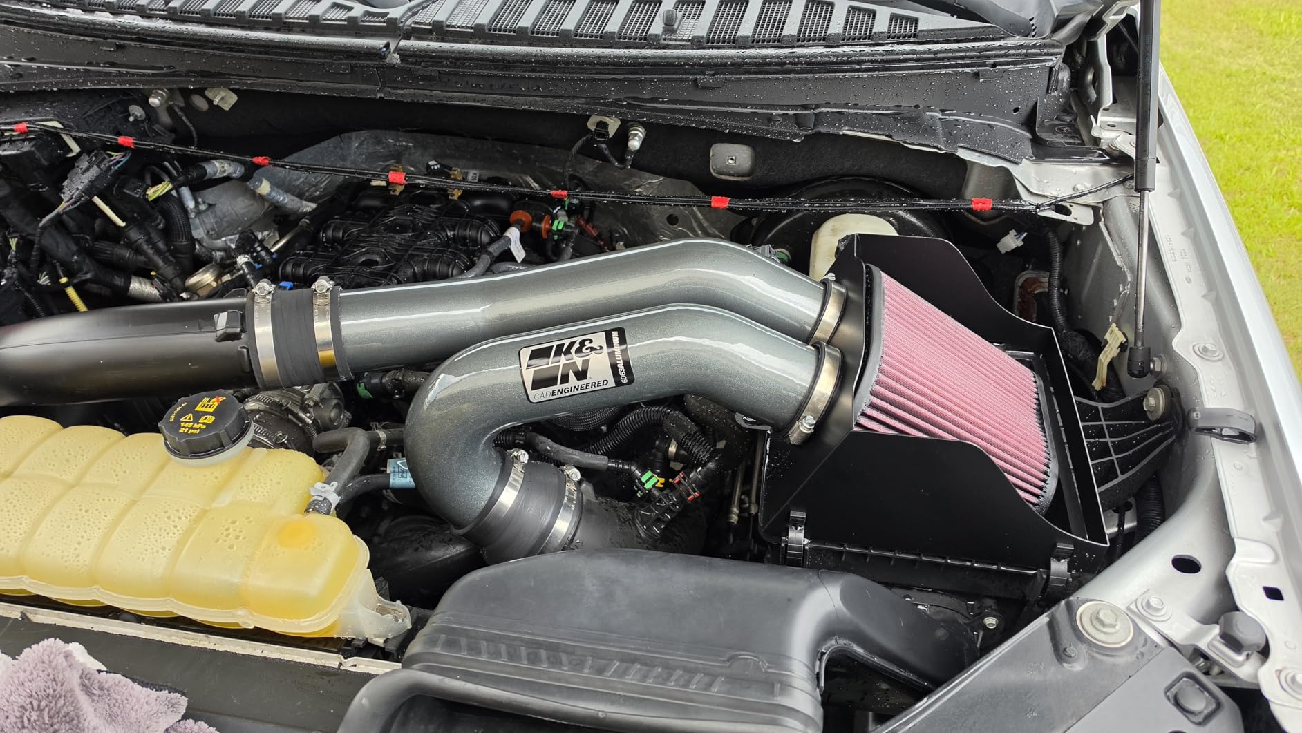 K&N Cold Air Intake System: High-Flow Air Filter, Increase Performance & Towing: Compatible with 2015-2026 FORD Expedition, F150, F150 Raptor, 77-2617KC customer photo 1