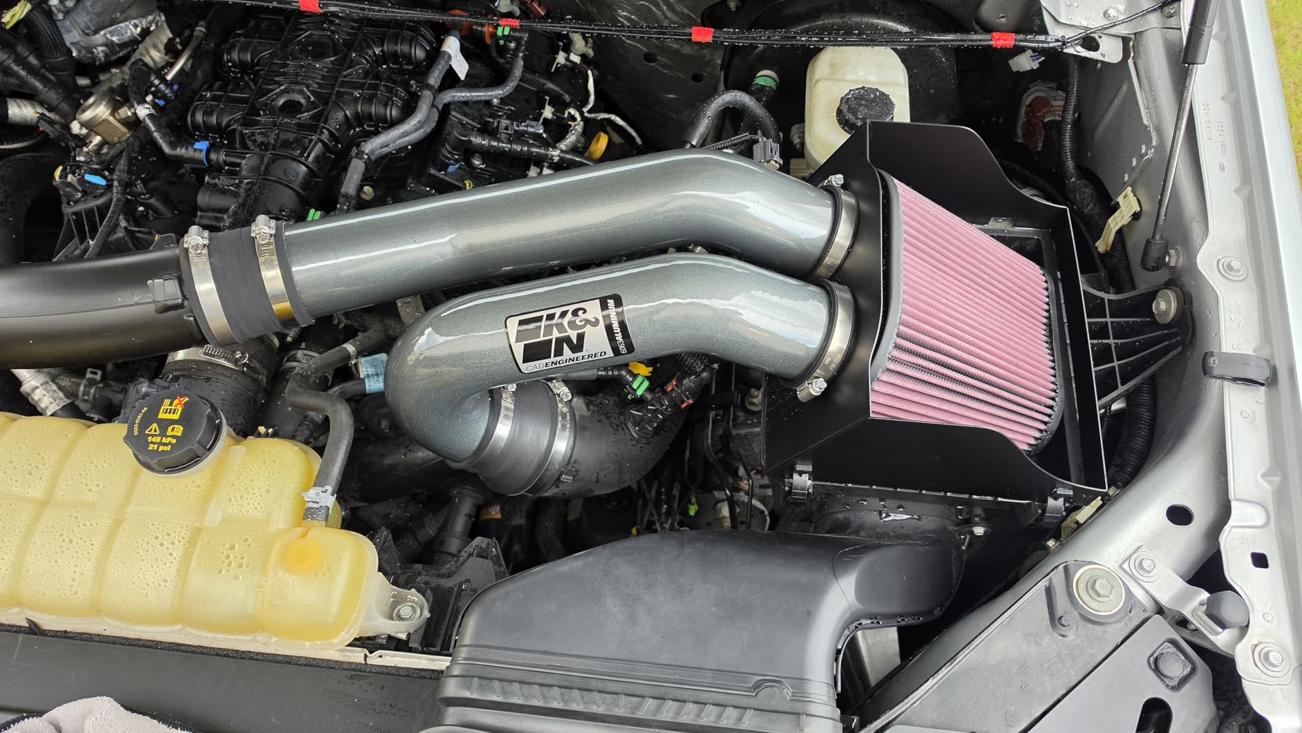 K&N Cold Air Intake System: High-Flow Air Filter, Increase Performance & Towing: Compatible with 2015-2026 FORD Expedition, F150, F150 Raptor, 77-2617KC customer photo 2