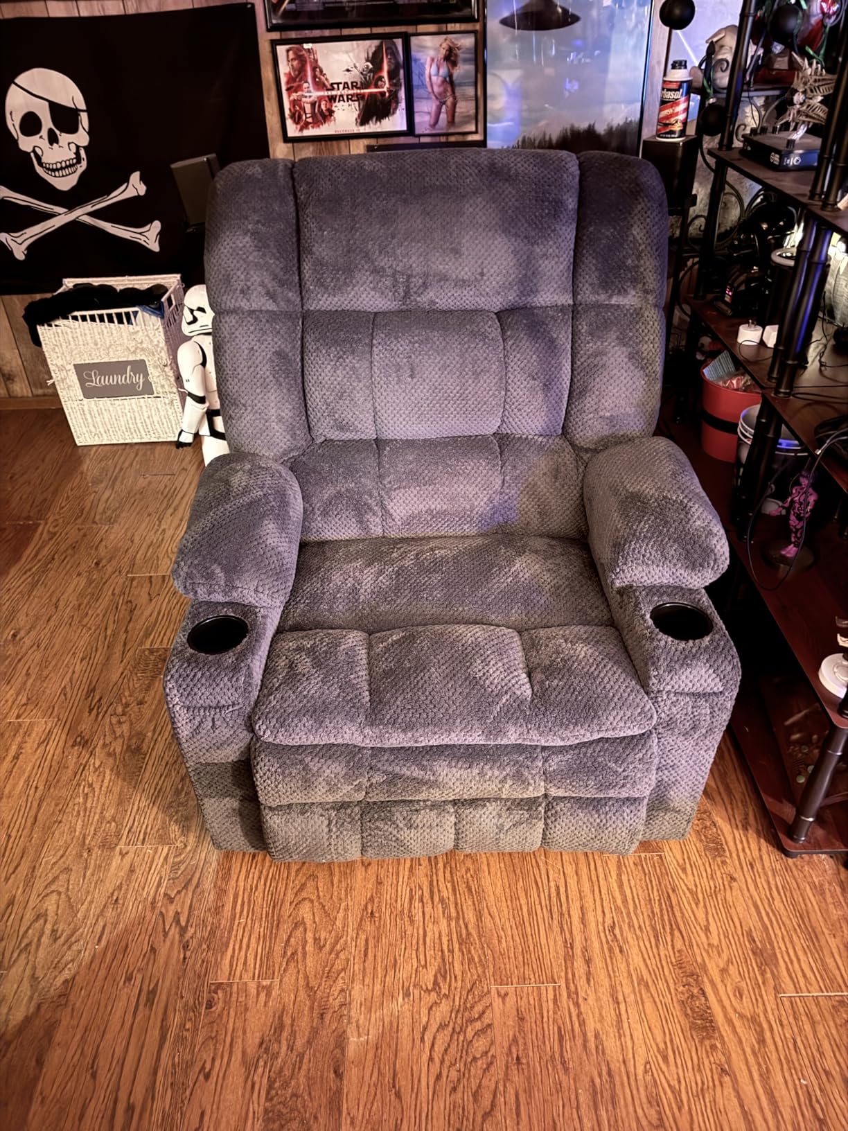 MCombo Dual Motor Power Lift Recliner Chair with Massage and Heat for Elderly People, Infinite Position, USB Ports, Cup Holders, Fabric 7890 (Medium, Mocha) customer photo 1