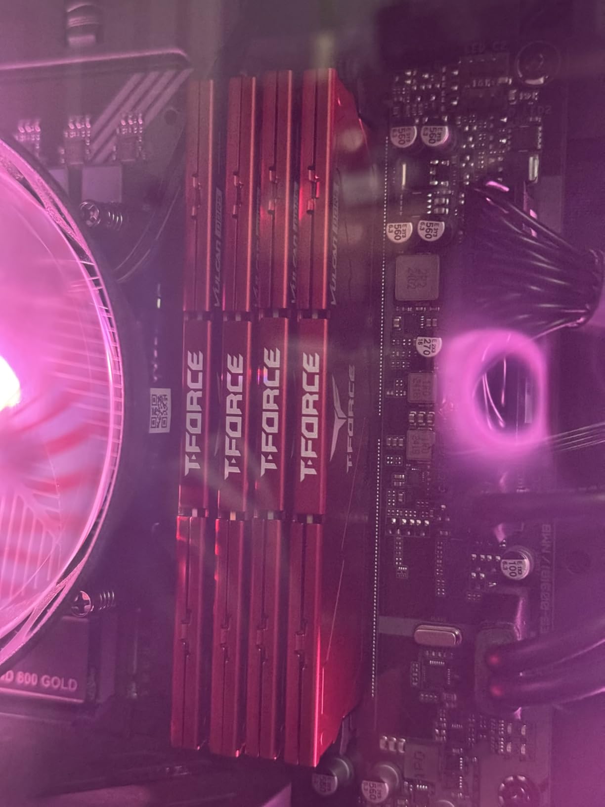TEAMGROUP T-Force Vulcan DDR5 32GB (2x16GB) 6000MHz (PC5-48000) CL38 Desktop Memory Module Ram (Black) customer photo 2