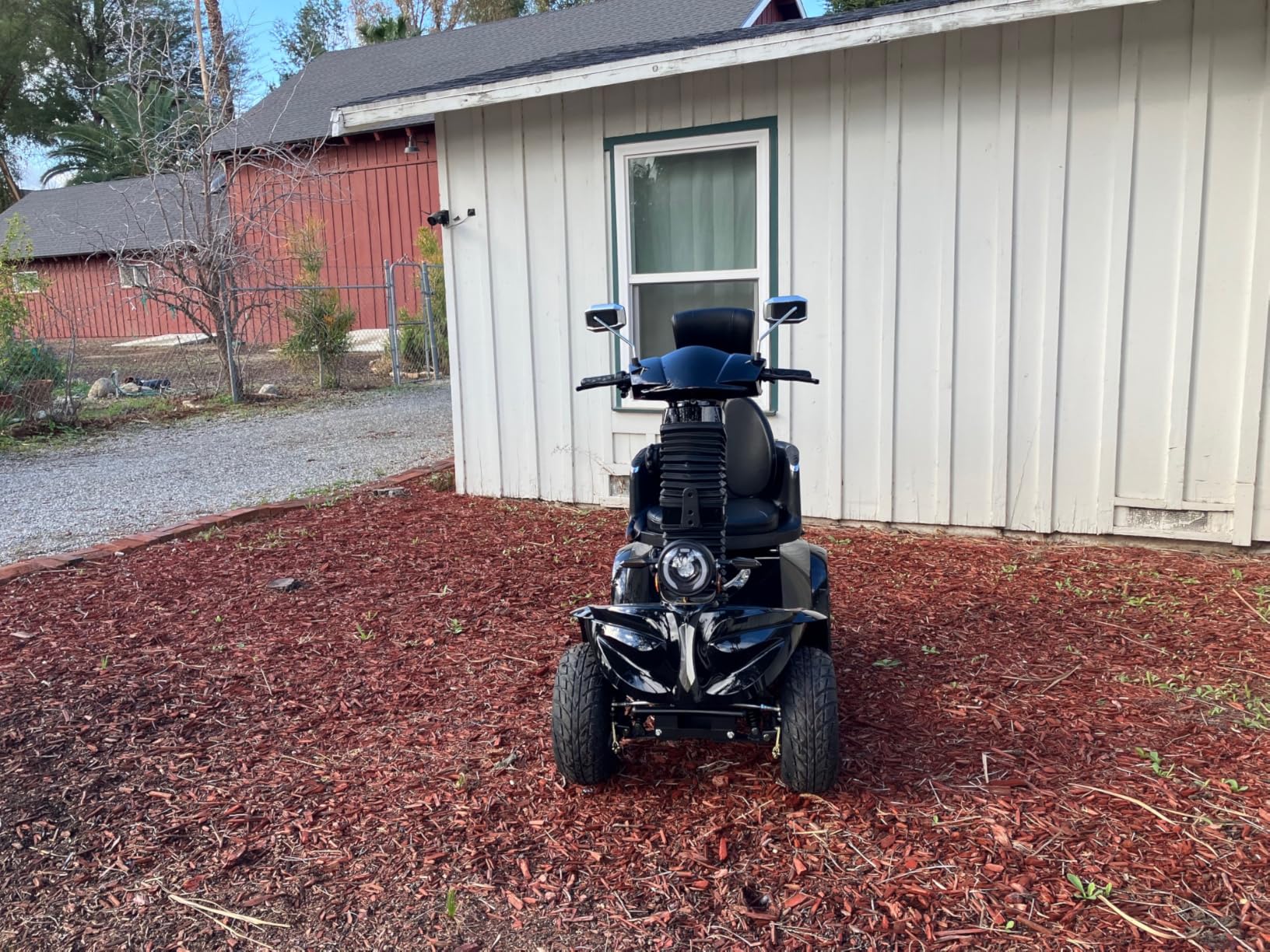 Mobility Scooters for Seniors & Adults 600lbs Capacity, Heavy Duty 4-Wheel 3-Speed Electric Powered Wheelchair Device 1000W All Terrain, Elderly-Lockbox Adjustable Seat (DJD Black 1000W) customer photo 2