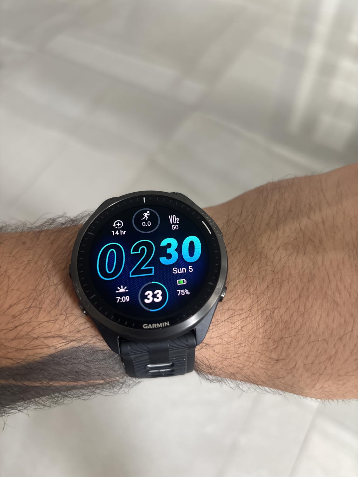 Forerunner 965 Running Smartwatch, Colorful AMOLED Display, Training Metrics and Recovery Insights, Black and Powder Gray, 010-02809-00 customer photo 1
