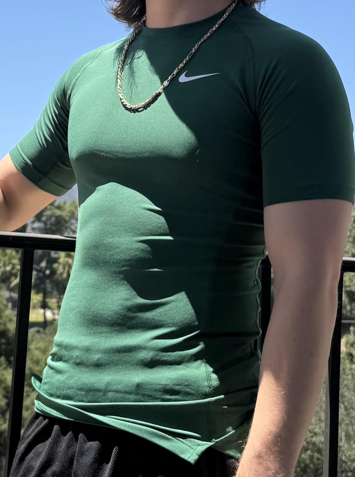 Nike Mens Pro Fitted Short Sleeve Training Tee customer photo 1