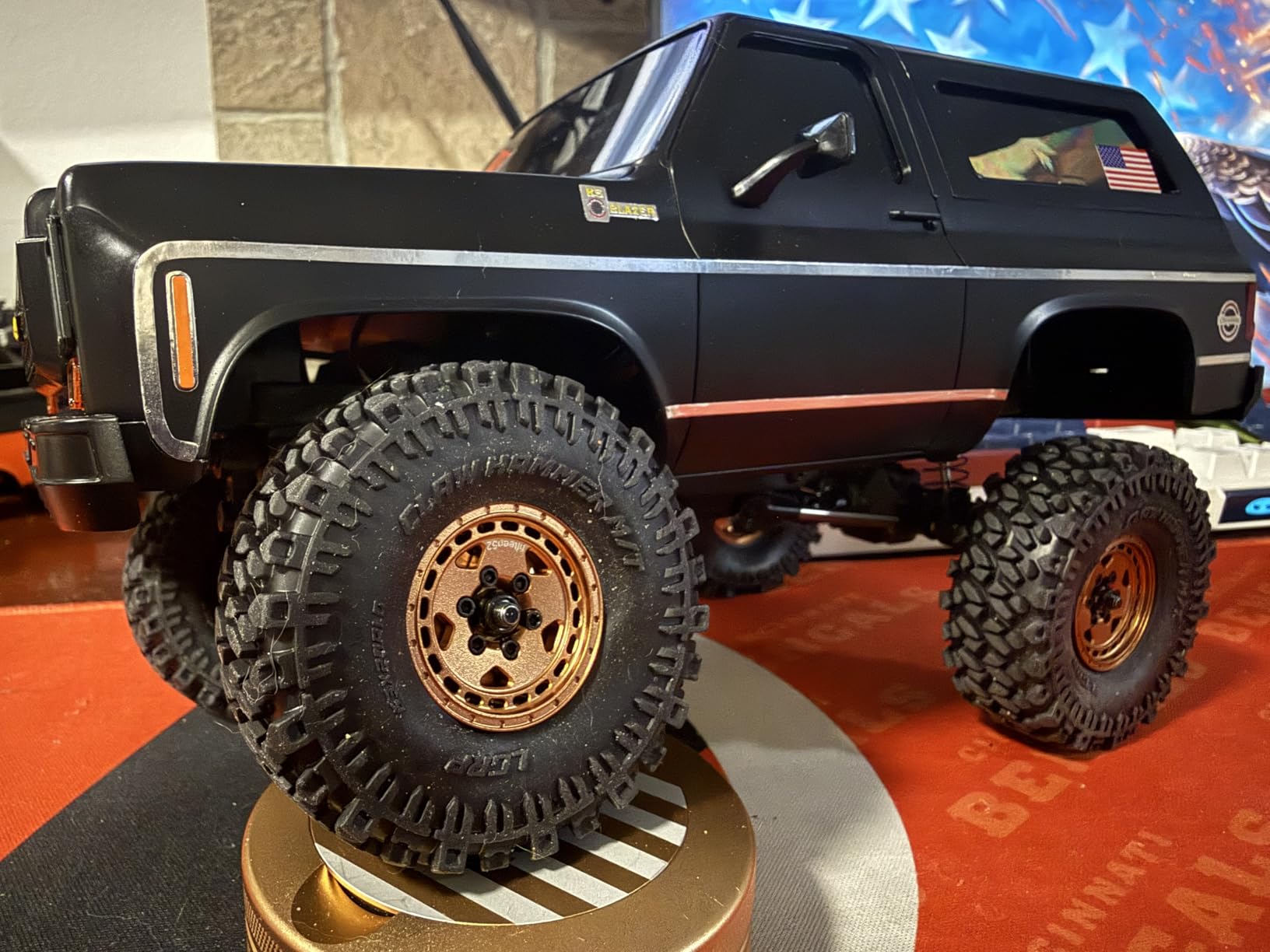 EAZYRC X FMS 1/24 Chevy K5 S Blazer 1976s RC Truck RTR Orange, with License RC Crawler, 4WD 2-Speed Transmission RC Car Off-Road Vehicle customer photo 1