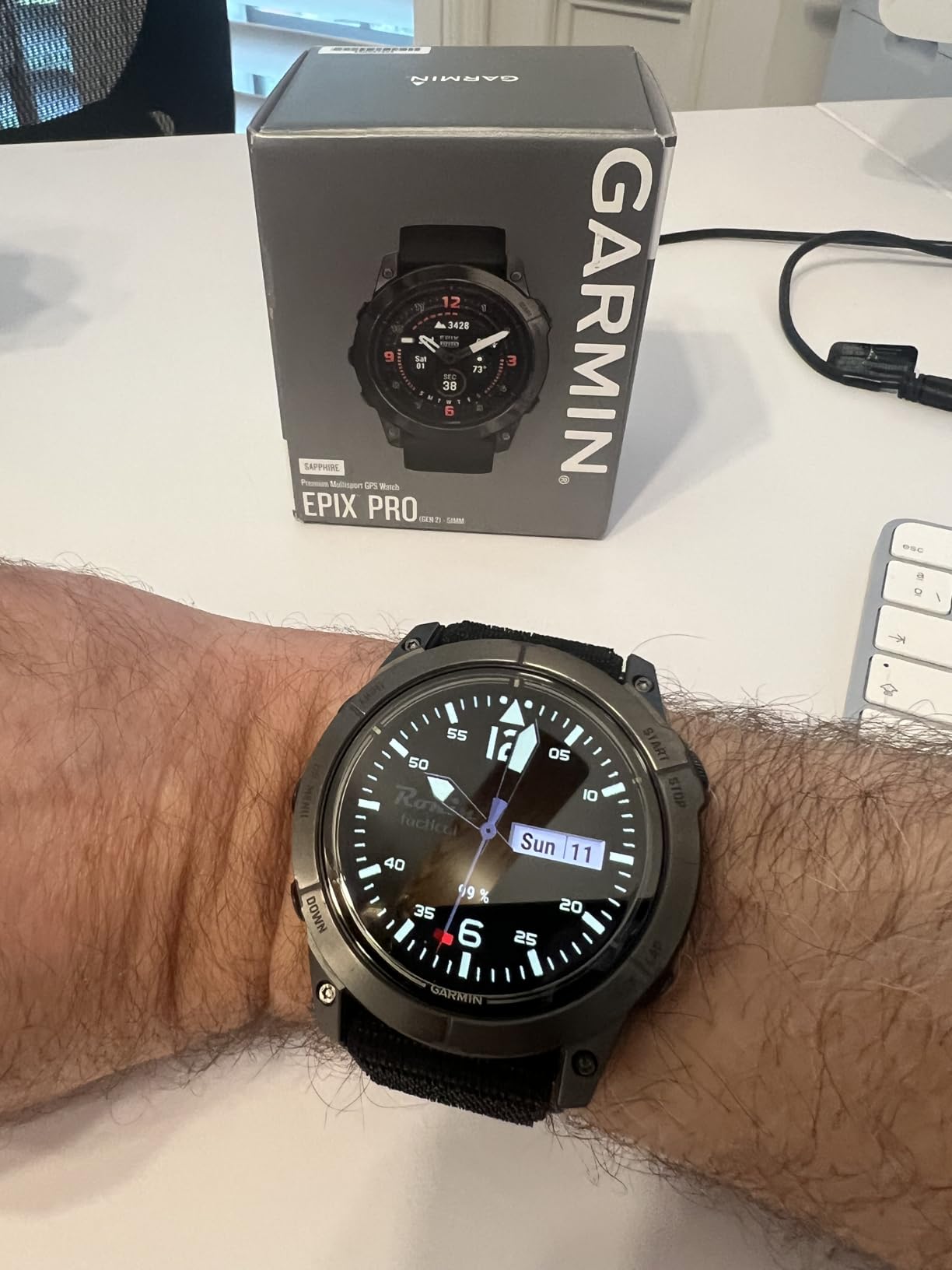 Garmin epix Pro (Gen 2) Sapphire, High Performance Smartwatch, 51mm, Black | Premium Multisport GPS Smartwatch, AMOLED Display, Built-In Flashlight customer photo 1