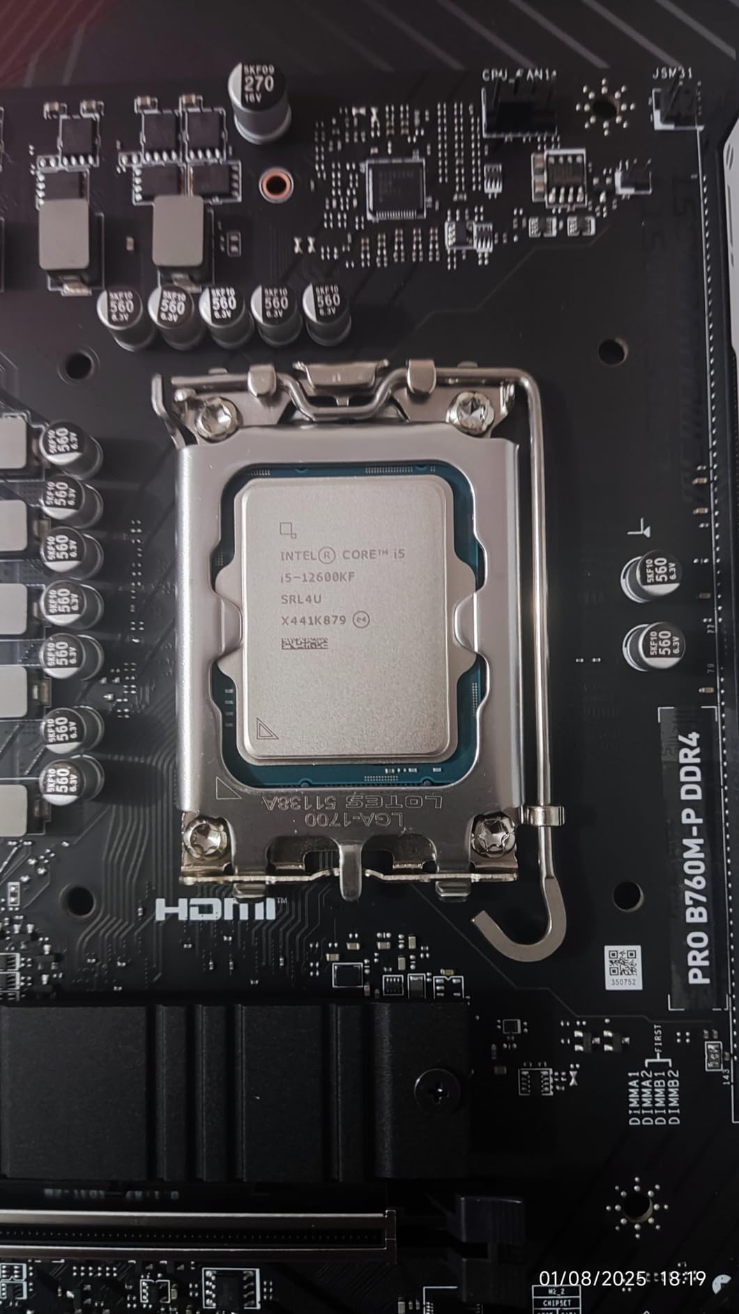 MSI PRO B760M-P DDR4 ProSeries Motherboard (Supports 12th/13th/14th Gen Intel Processors, LGA 1700, DDR4, PCIe 4.0, M.2, USB 3.2 Gen2, HDMI/DP, mATX) customer photo 1