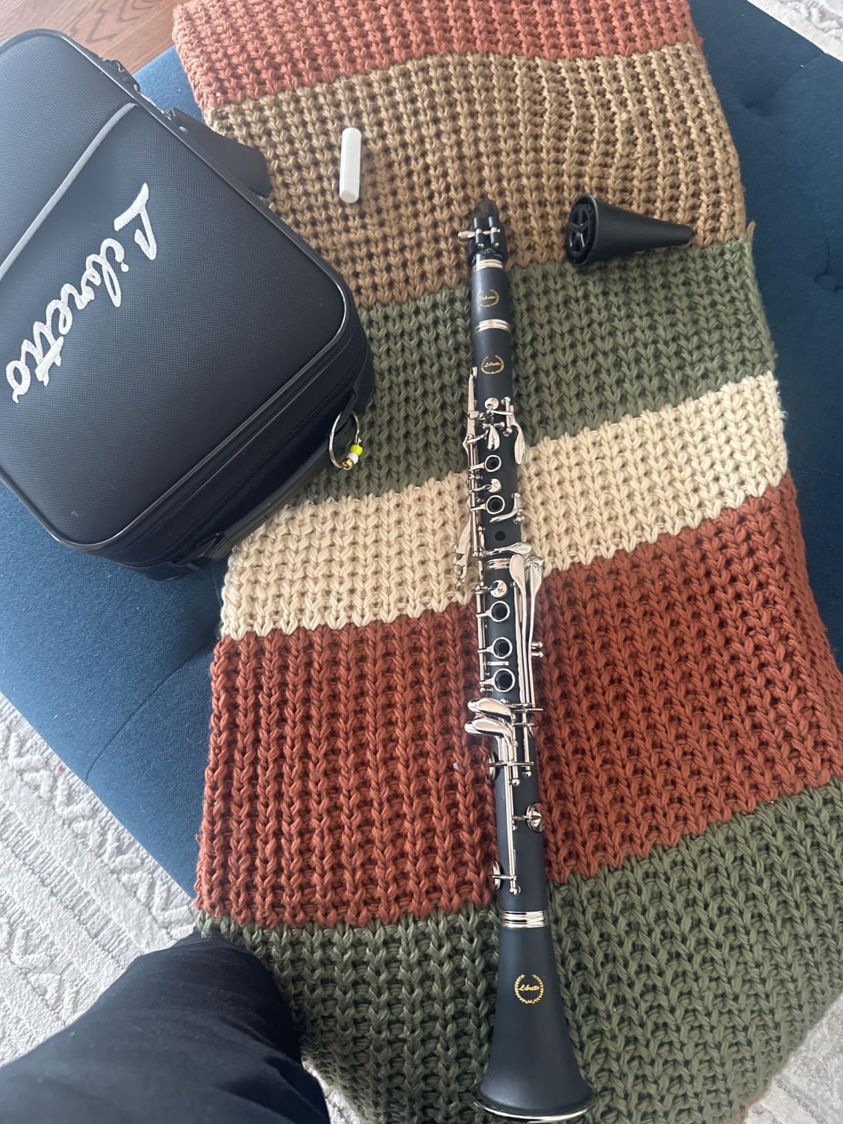 Bb Clarinet Set for Beginner and Intermediate Players, Name-Brand Mouthpiece & Reeds, Music Stand, Cleaning Kit, Instructions, Backpack Case, 5-Leg Stand, Educator-Recommended customer photo 2