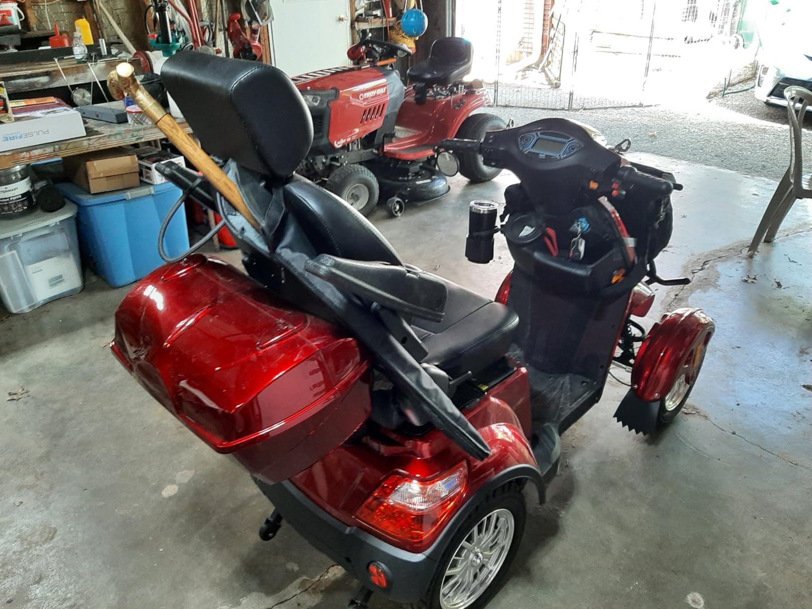 Mobility Scooters for Seniors & Adults 500lbs Capacity - 800W All Terrain Electric Powered Mobility Cart - Heavy Duty Mobility Scooter for Elderly w/Charger Remote Keys (Blue) customer photo 2