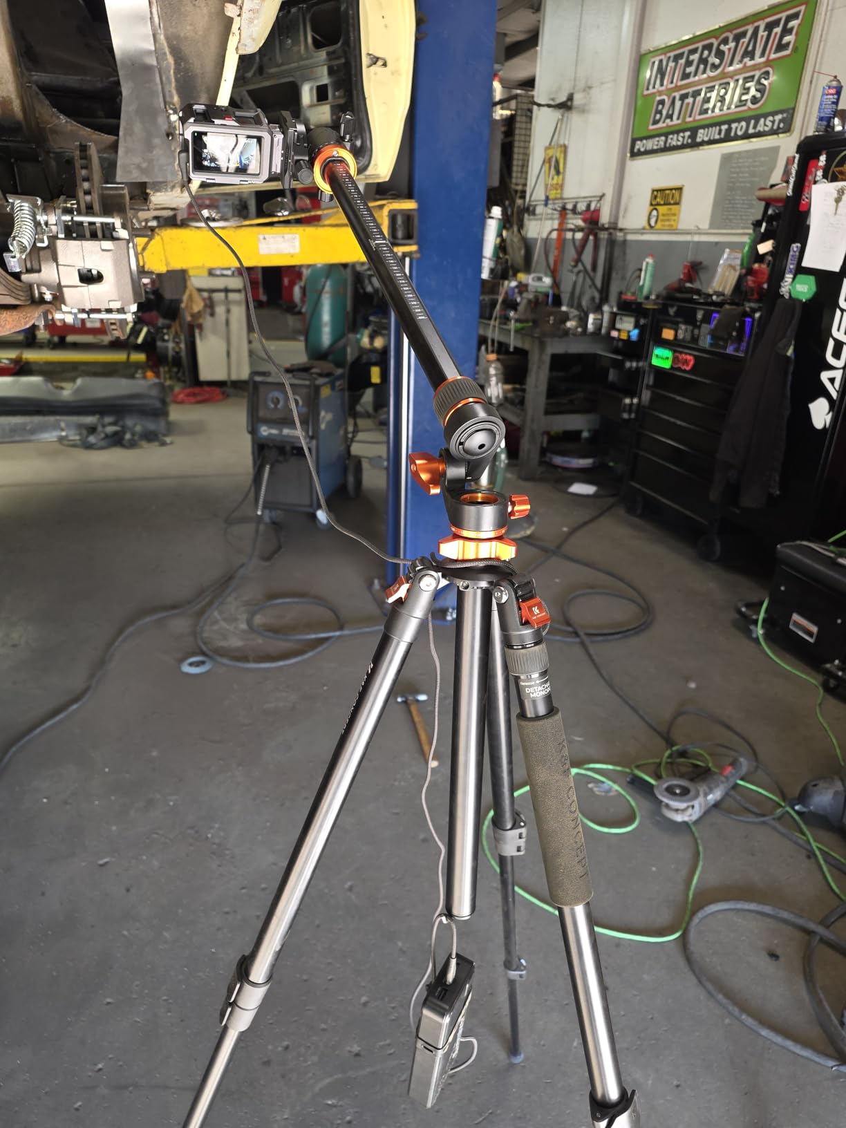 K&F CONCEPT 90''/230cm Ultra High Horizontal Overhead Camera Tripod, Metal Ball Head, 10KG Load Capacity, Detachable Monopod, Flexible Shooting DSLR Travel Video Tripods customer photo 2