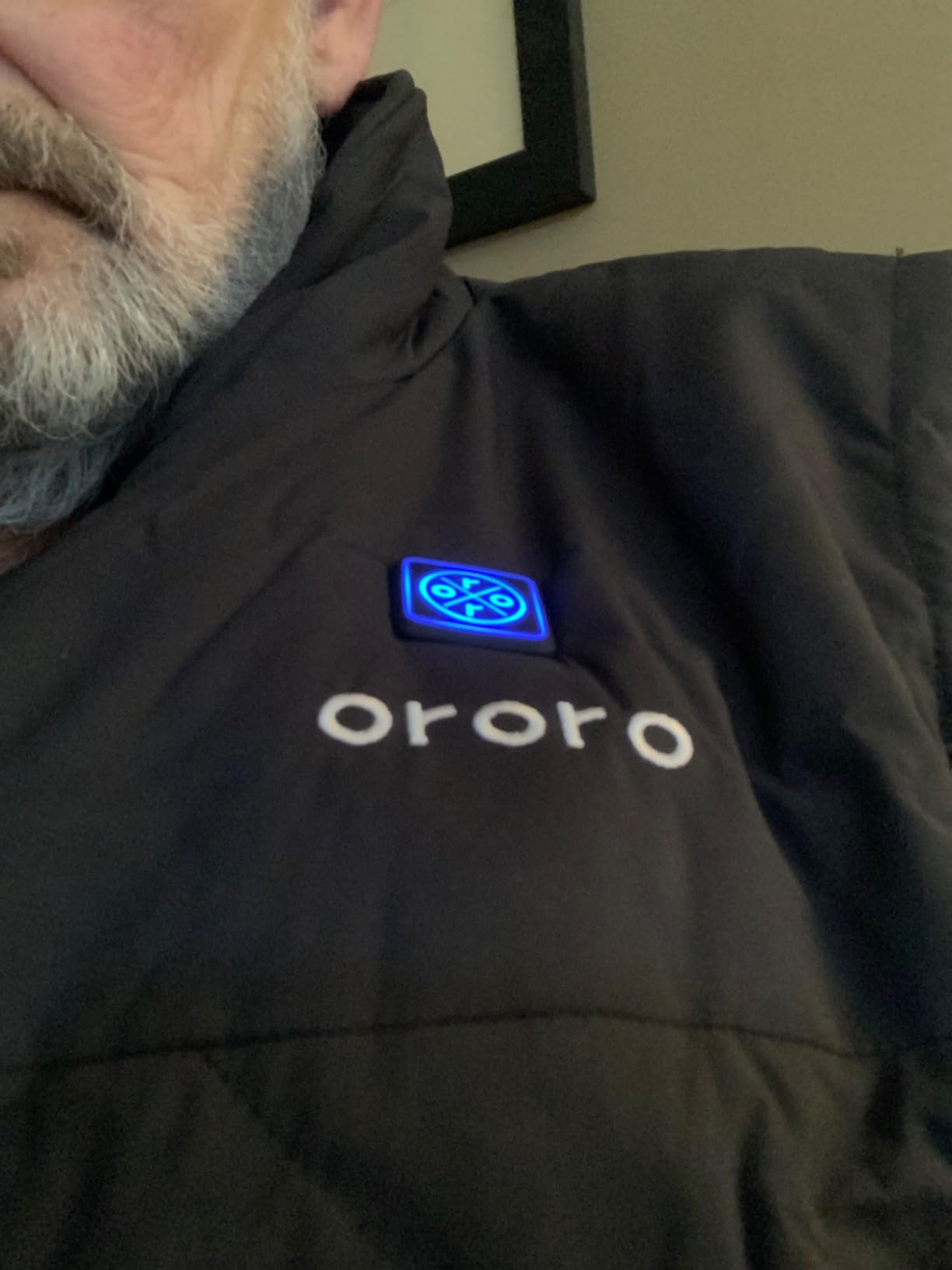 ORORO Men's Heated Quilted Vest with Heated Collar, Lightweight Quilted Heating Vest with USB-C Rechargeable Battery customer photo 1