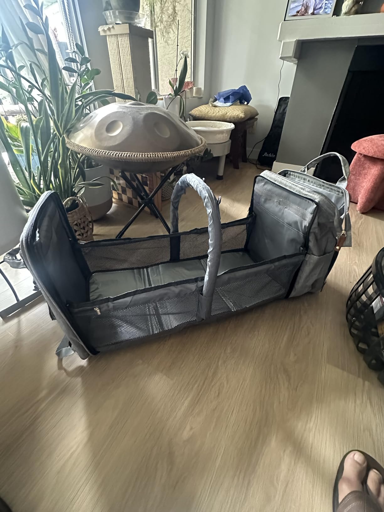 Astro alan Baby Diaper Bag with Changing Station, Waterproof Diaper Bag Backpack for Moms Dads with USB Charging Port, Baby Shower Gifts, Large Capacity diaper backpack, Grey customer photo 2