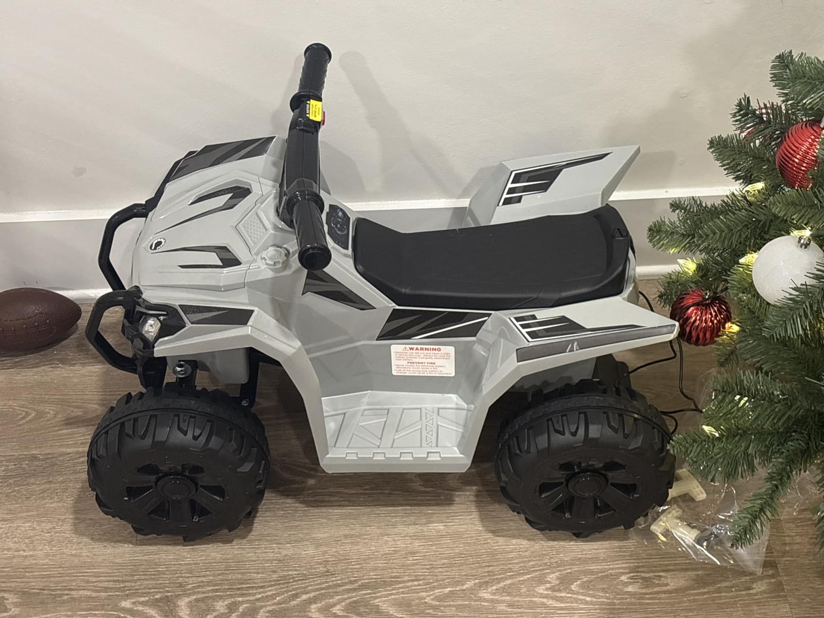 Best Choice Products 6V Kids Ride On Toy, 4-Wheeler Quad ATV Play Car w/ 1.8MPH Max Speed, Treaded Tires, Rubber Handles, Push-Button Accelerator - Blue customer photo 2