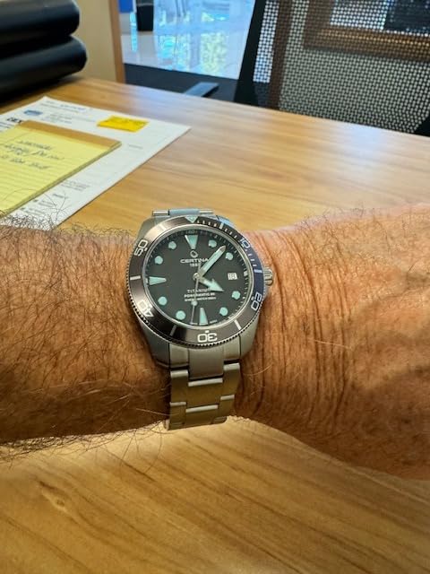 Mens, DS Action Diver 38mm Powermatic 80, Titanium, Swiss Automatic, Watch, Anthracite, Titanium, 19, (C0328074408100) customer photo 2