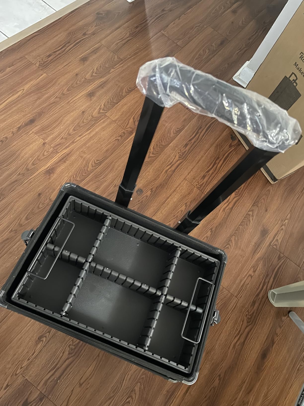 AROUS 5 in 1 Rolling Makeup Train Case Cosmetology Case on Wheels Large Cosmetic Organizer Travel Cart for Hairstylist Artist Nail Beauty Salon Barber, Black customer photo 1