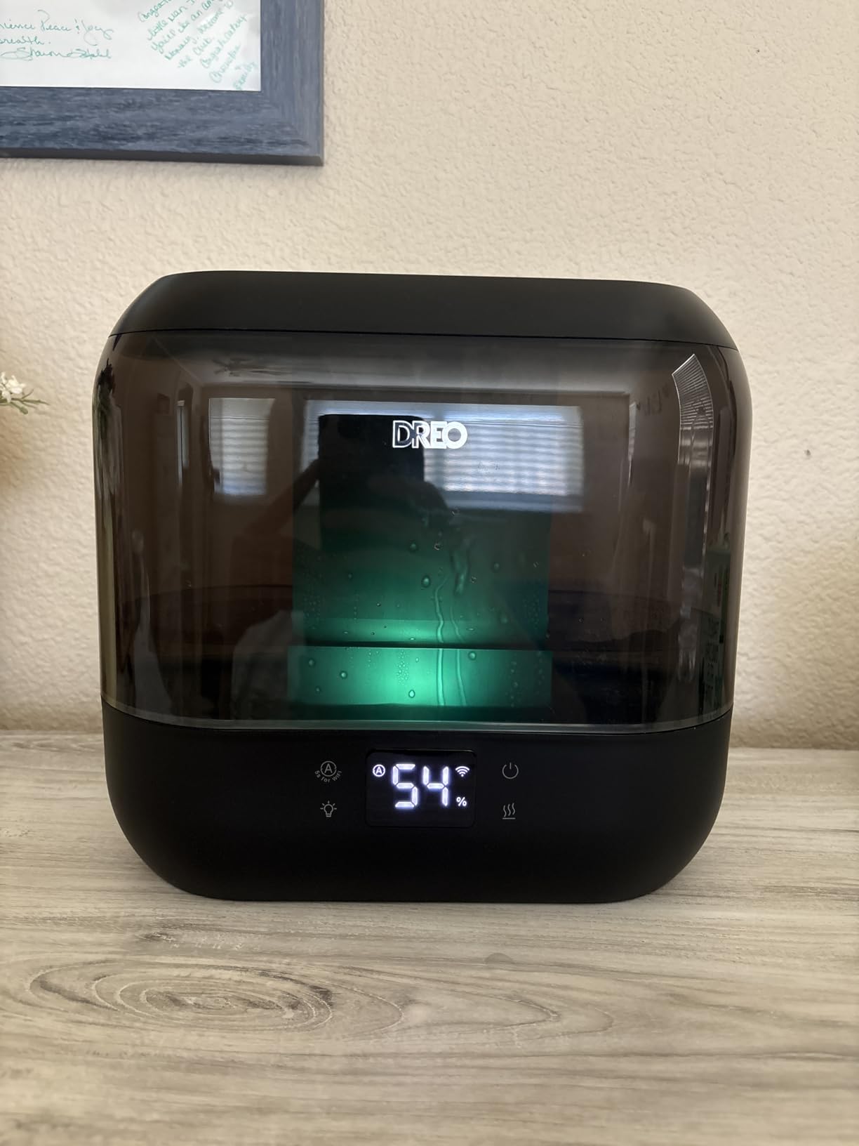 DREO 4L Smart Cool Mist Humidifiers for Bedroom HM311S Black | Top Fill, Quiet Sleep 28 dB, 36H Runtime for large room, Touch/APP/Voice Control, Nightlight, ideal for Baby, Plants, Nursery customer photo 2