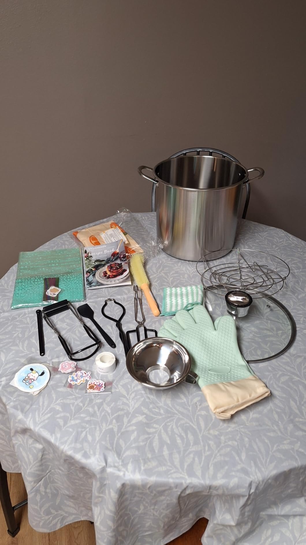 Canning Pot - Canning supplies starter kit, Stainless Steel Canning Tool Kits Set for Beginners, Water bath canner with rack for canning customer photo 2