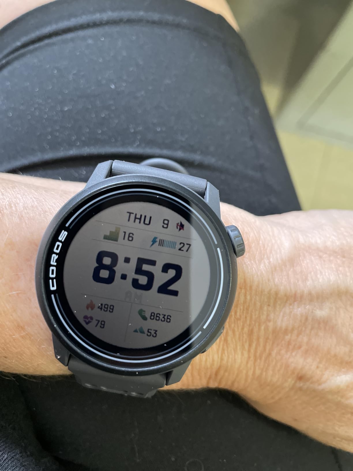 Coros PACE 3 GPS Sport Watch - Lightweight, Comfortable Running Watch, 17-Day Battery Life, Accurate GPS, Heart Rate Monitor, Navigation, Sleep Tracking - Black Silicone customer photo 1