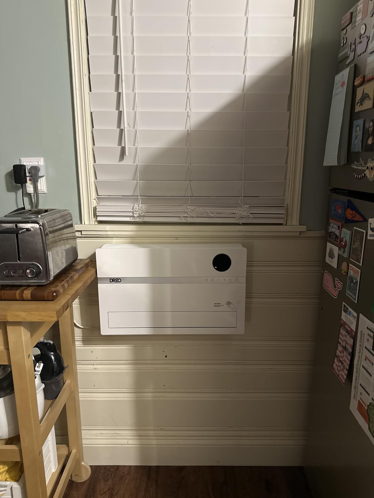 DREO Wall Heater for Bathroom, Smart Space Heaters with ALCI Plug, 1500W, 120° Vertical Oscillation, Adjustable Thermostat, 24H Timer, Easy Installation Electric Heater for Indoor use, Bedroom, Office customer photo 2