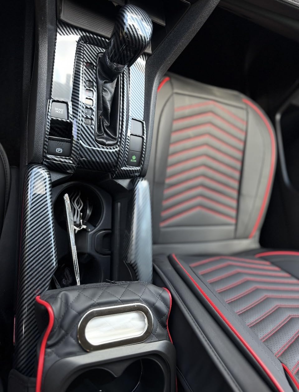 HChengkikz Nappa Leather Car Seat Covers Full Set, Black Car Seat Protector 5 Seats, Waterproof Car Seat Cushion, Universal Automotive Seat Covers Fit for SUV Truck Pick-up Sedan, Front and Rear customer photo 1