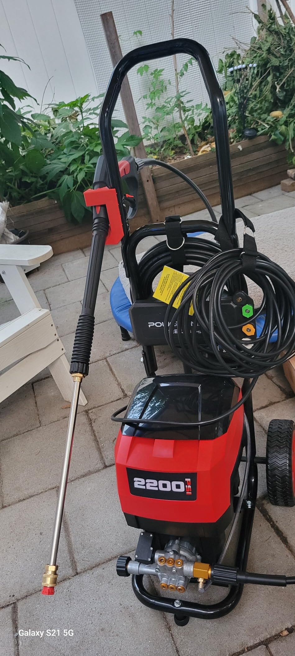 Gas Pressure Washer, 3400 PSI 2.5 GPM, 212CC, with Onboard Soap Tank, Metal Spray Wand, 5 Nozzles for Houses, Driveways, Walls, Cars, Fences, Patios customer photo 1