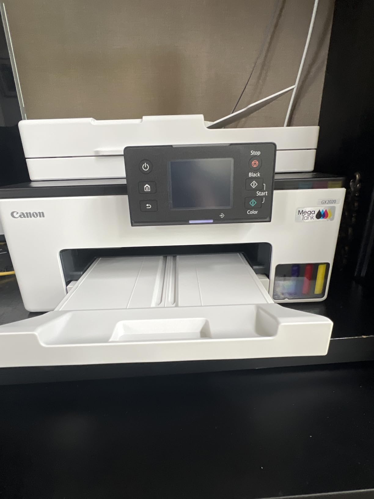 Canon MegaTank MAXIFY GX2020 All-in-One Wireless Color Printer - Print, Copy, Scan with Duplex Printing - Refillable Tank System, Compact Desktop Design customer photo 2