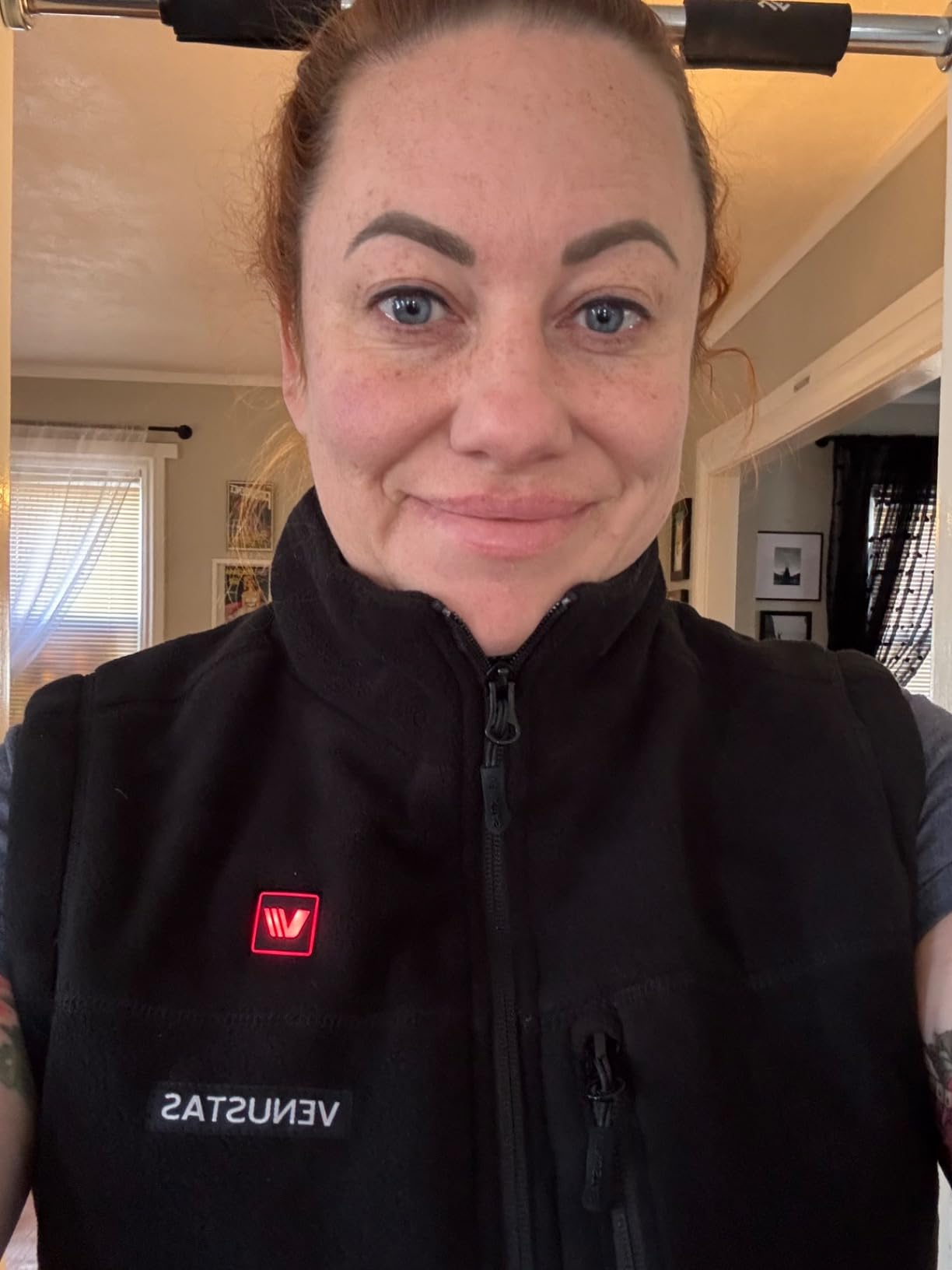 Women's Heated Fleece Vest with 6 Heating Zones, Ladies' Lightweight Recycled Fleece Electric Vest with Battery customer photo 1