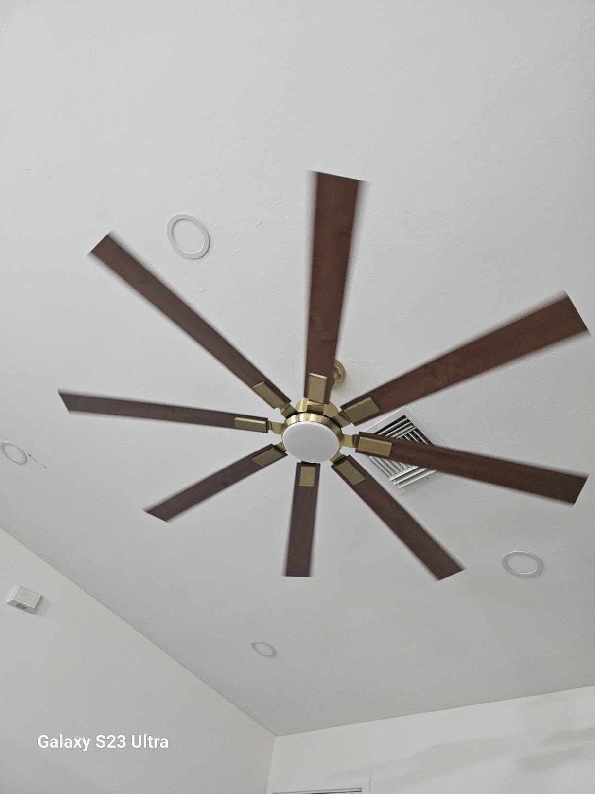 ZMISHIBO 72 inch Large Ceiling Fans with Lights and Remote, Indoor/Outdoor Black Modern Ceiling Fan for Kitchen Living Room Patio, 6 Speed Reversible Quiet DC Motor, 3 CCT, Dual Finish 8 Blades customer photo 1