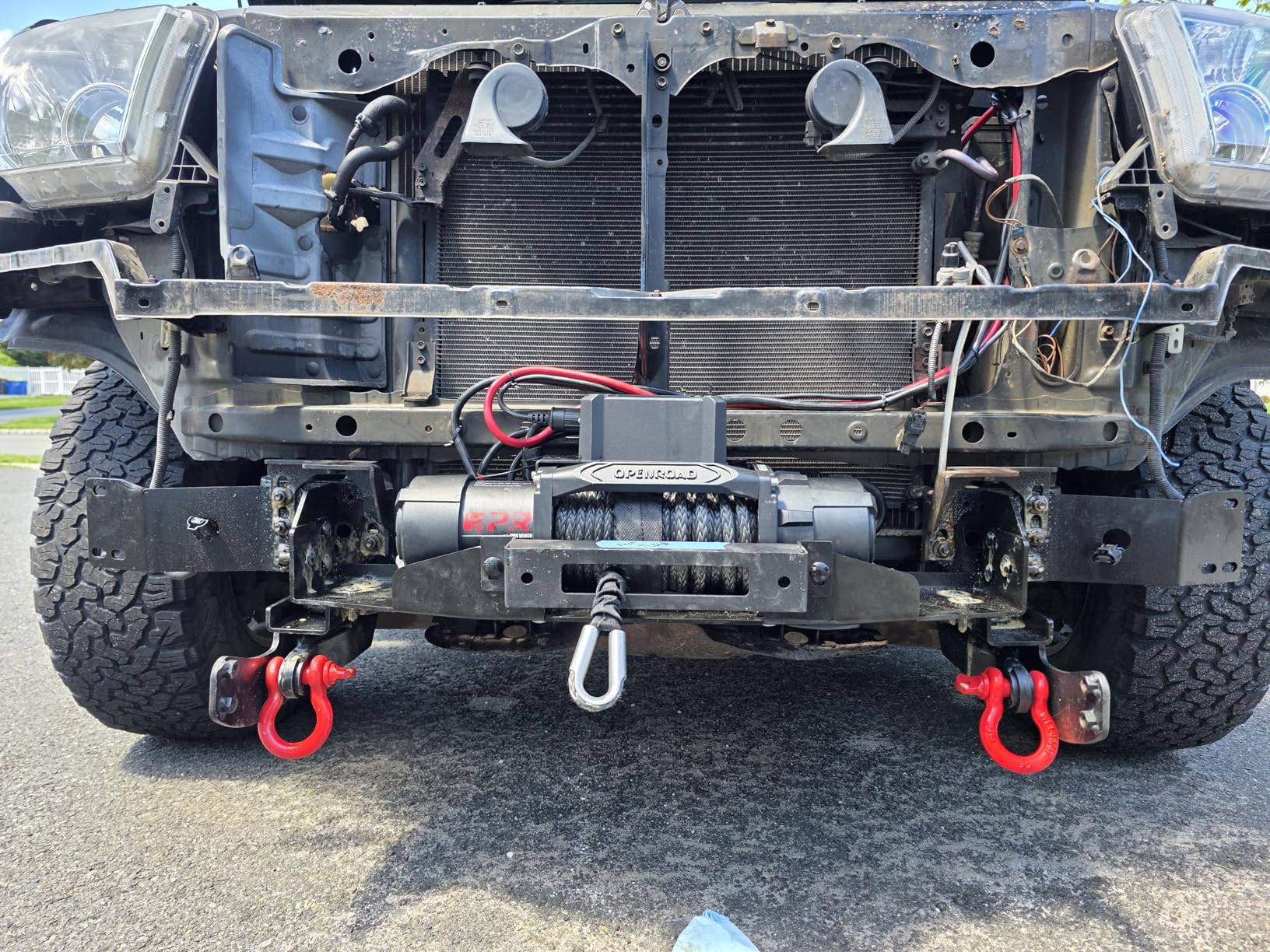 OPENROAD 13500 lb Recovery Winch with Synthetic Rope and 2 Wireless Remotes - IP68 Waterproof 12V Electric Winch for Jeep, SUV, Truck & Trailer - Panther Series 3S customer photo 2
