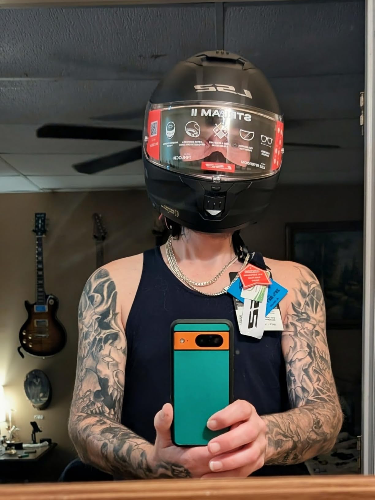 LS2 Helmets Stream II Full Face Motorcycle Helmet W/ SunShield customer photo 1